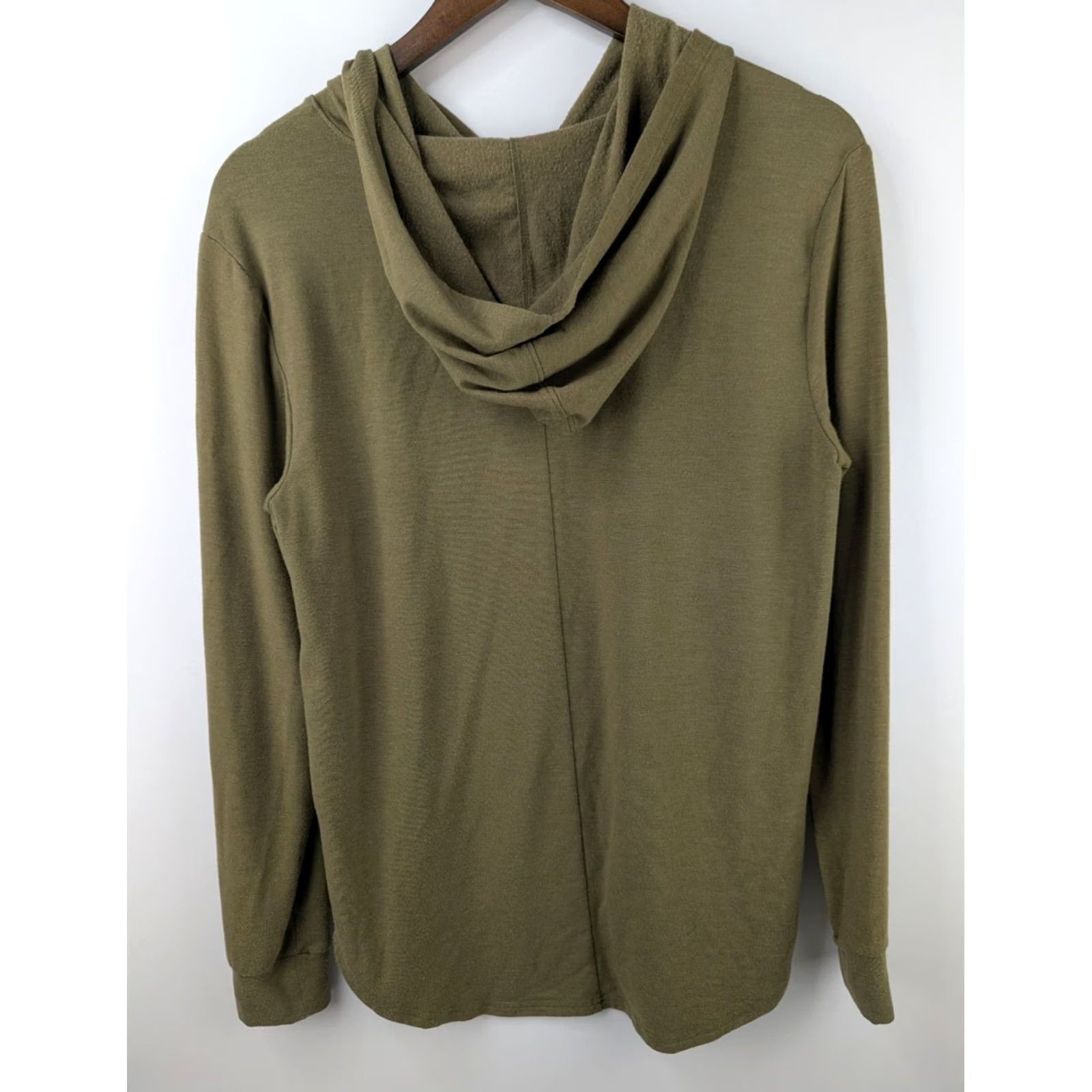 Life is Good Life is Good Womens Small Petite Hooded Pullover Pouch Heart Soft Stretch Shirt Hoodie Size S / US 4 / IT 40 - 4 Thumbnail