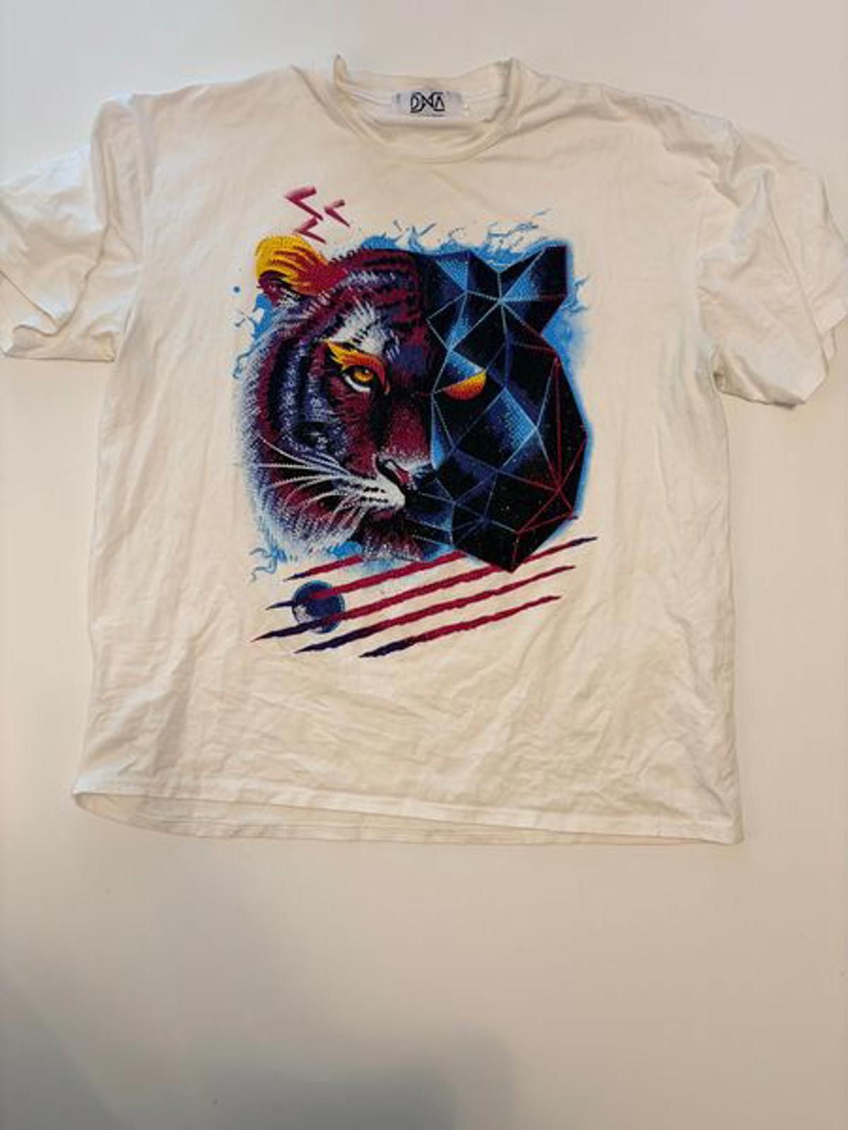 Other DNA Streetwear Geometric Graphic Tiger T-Shirt (Size 2XL) Size US XXL / EU 58 / 5 - 1 Thumbnail