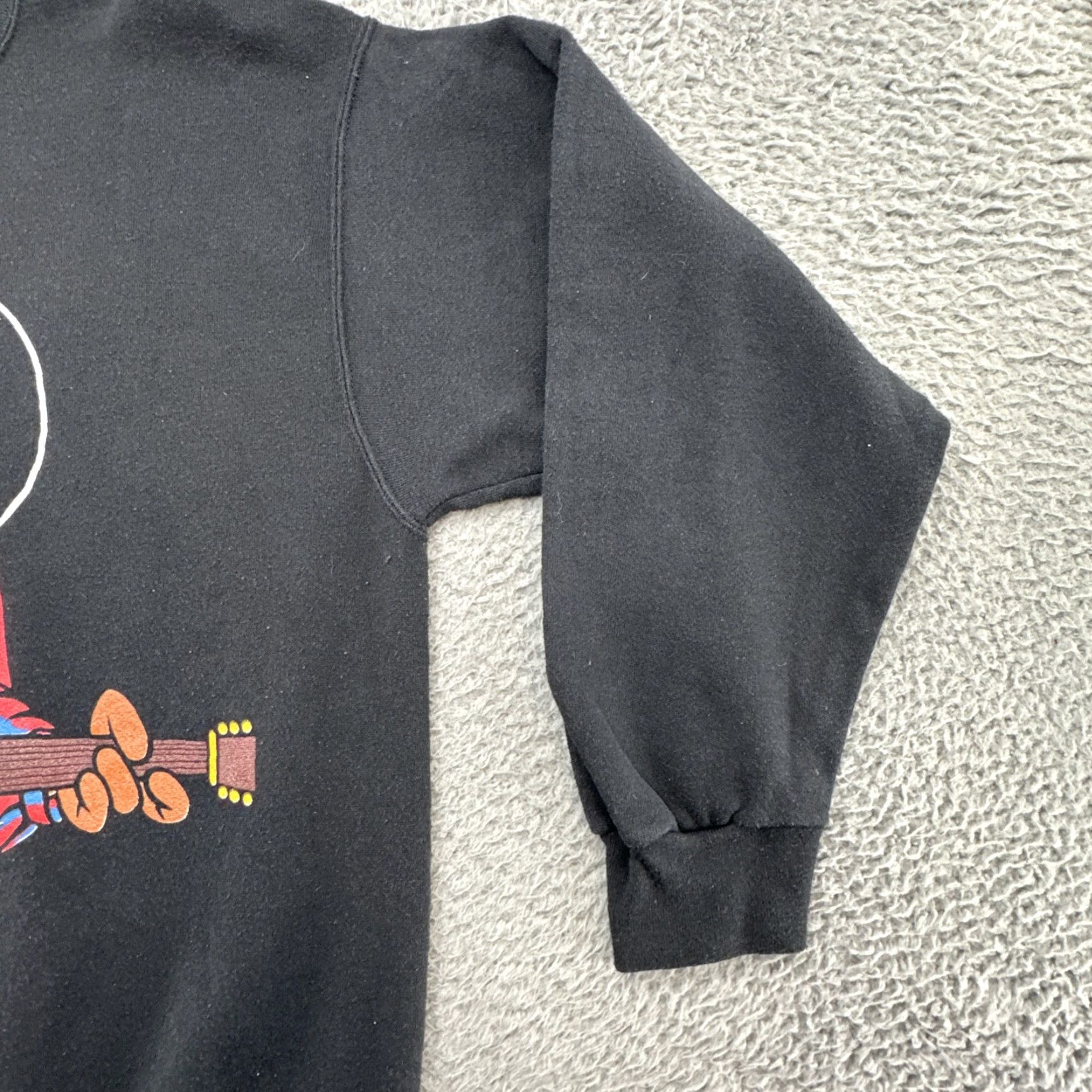 Vintage VINTAGE Looney Tunes VTG 90s Taz Big Face Cowboy Guitar Front/Back Sweatshirt L Green Men Pullover Crew Neck Graphic Print Size US L / EU 52-54 / 3 - 5 Thumbnail