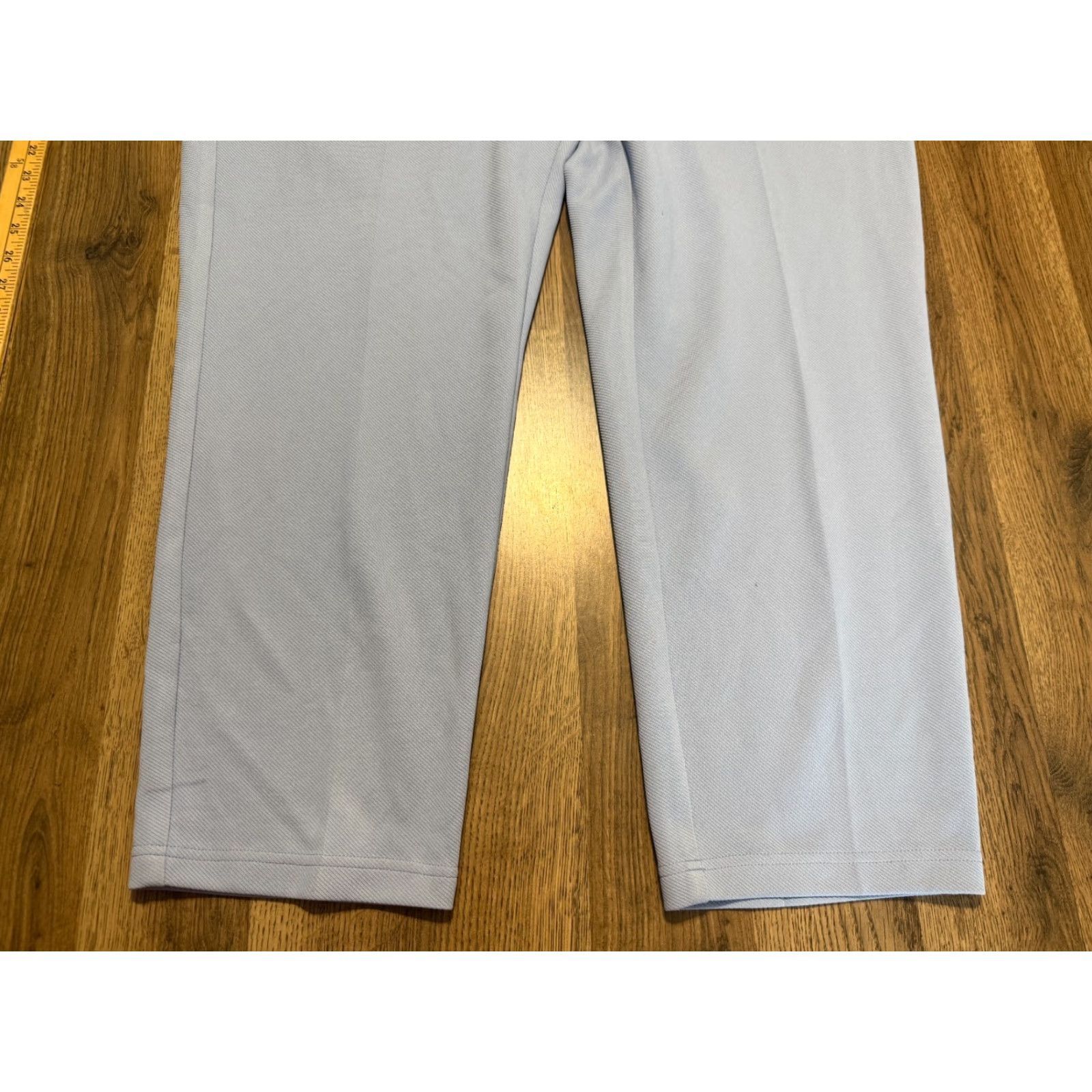 Vintage SOHO Pants Women's 3X Blue Light Wash Pull On Zip Pockets Dress Pants Size 40" / US 18 - 3 Thumbnail