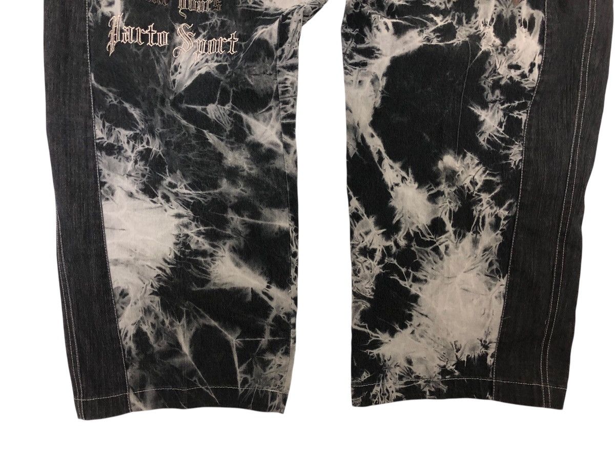 Japanese Brand × Vintage 🇯🇵 PARTO D.I.V BAGGY WIDE LEG ACIDWASH EMBROIDERED STATEMENT Size US 35 - 5 Thumbnail