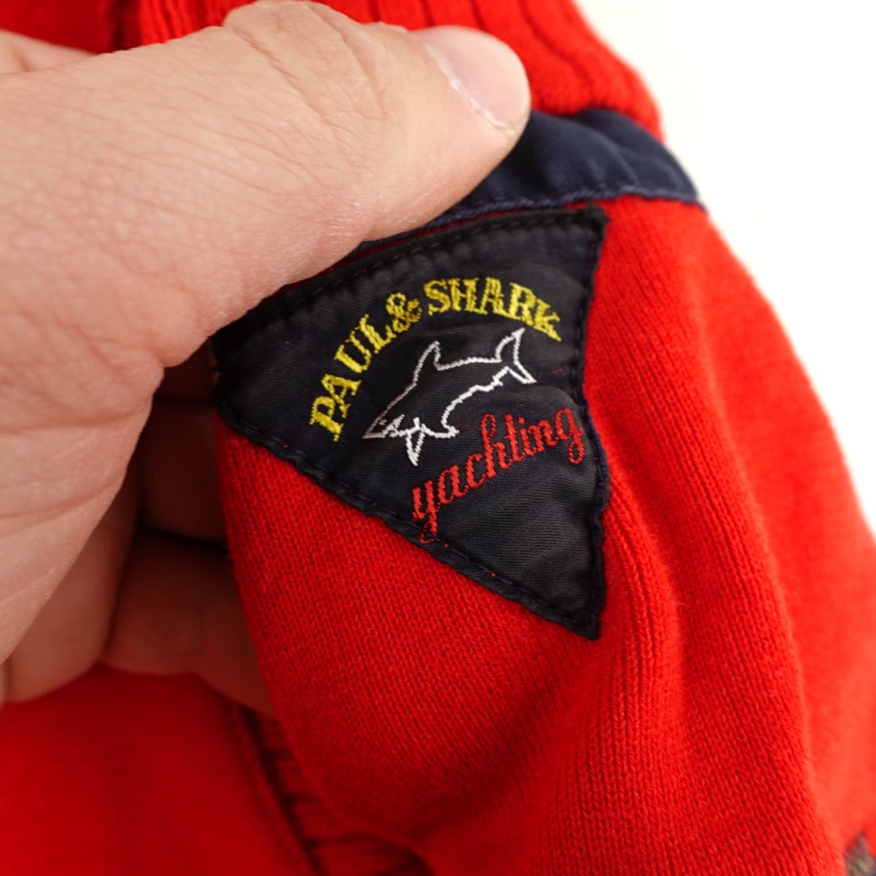 Paul & Shark VINTAGE Paul & Shark Sweater Mens Large Red 80s Pullover Wool Acrylic Knit Crew Neck Logo Size US L / EU 52-54 / 3 - 4 Thumbnail