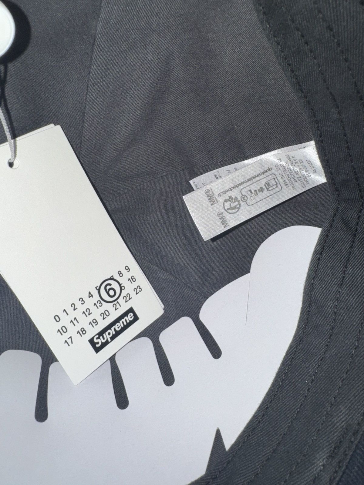 Maison Margiela × Supreme Supreme x MM6 Maison Margiela Split 6-Panel Navy Size ONE SIZE - 7 Thumbnail