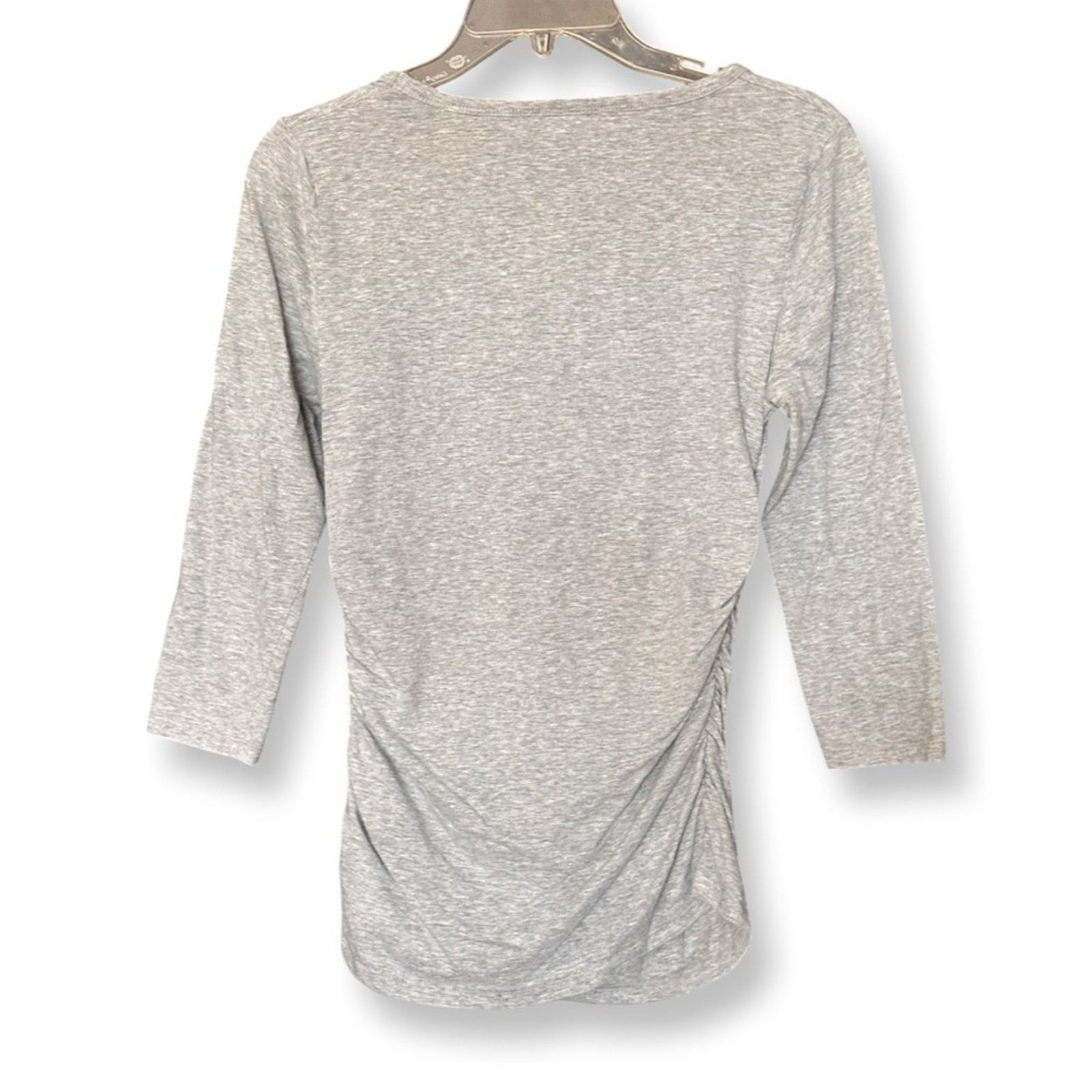 Michael Kors Michael Kors Gray Jersey Side Zip Scoop Neck Blouse Size M / US 6-8 / IT 42-44 - 2 Thumbnail