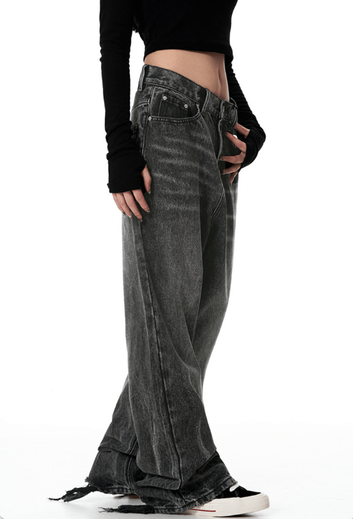 Japanese Brand × Jean American straight trendy washed loose wide-leg vintage jeans Size US 32 / EU 48 - 2 Thumbnail