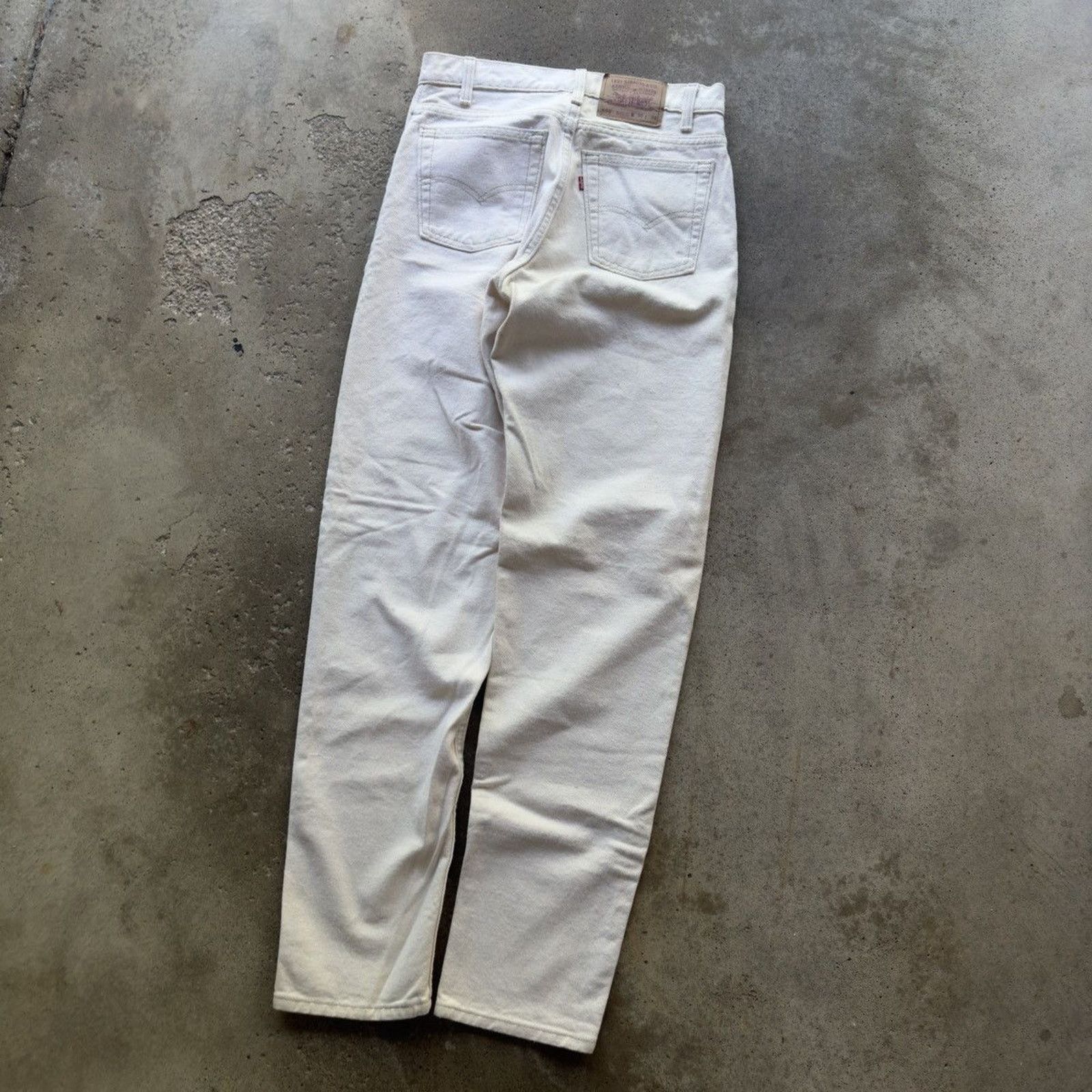 Levi's 90s Levi's 550 Orange Tab White Jeans ERD Grunge RRL Bode Size US 30 / EU 46 - 11 Thumbnail