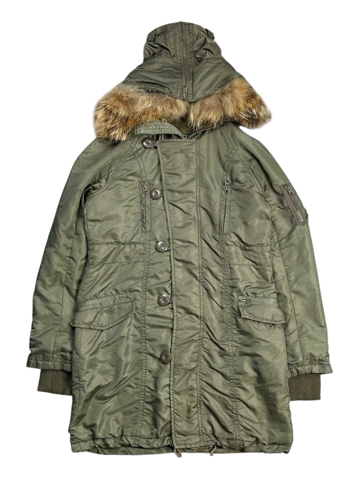 General Research 2000s GOA - Fur Hoodie N3B Fur Hoodie Extreme Jacket Size US M / EU 48-50 / 2 - 11 Thumbnail