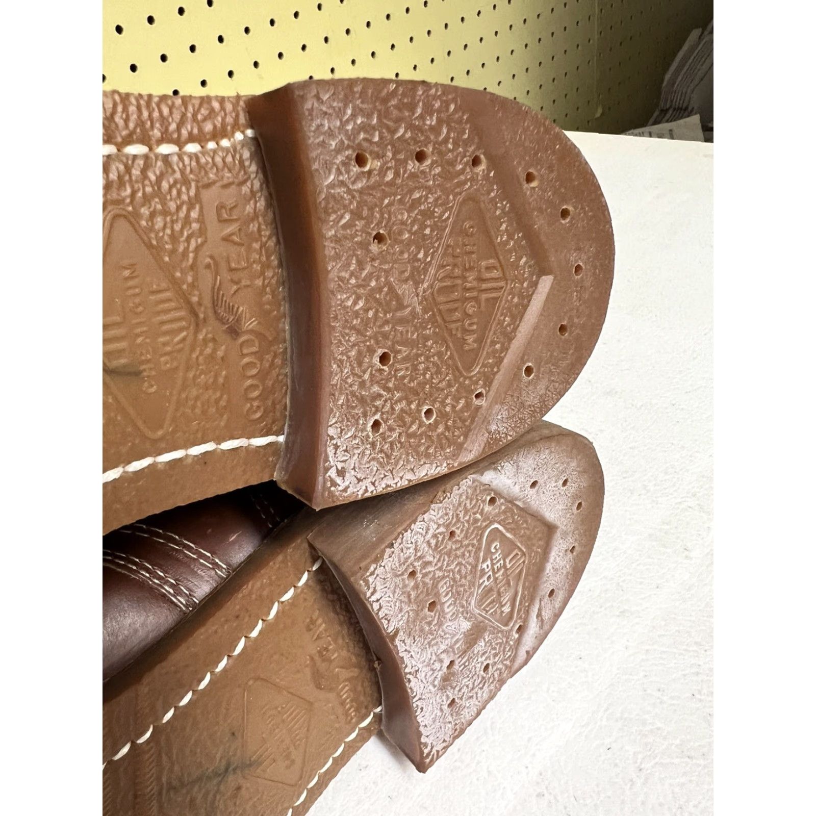 Vintage VINTAGE Herman Survivor Boots Work Leather 7 D Brown Leather Mid-Calf USA Goodyear Mens Boots Size US 7 / EU 40 - 7 Thumbnail