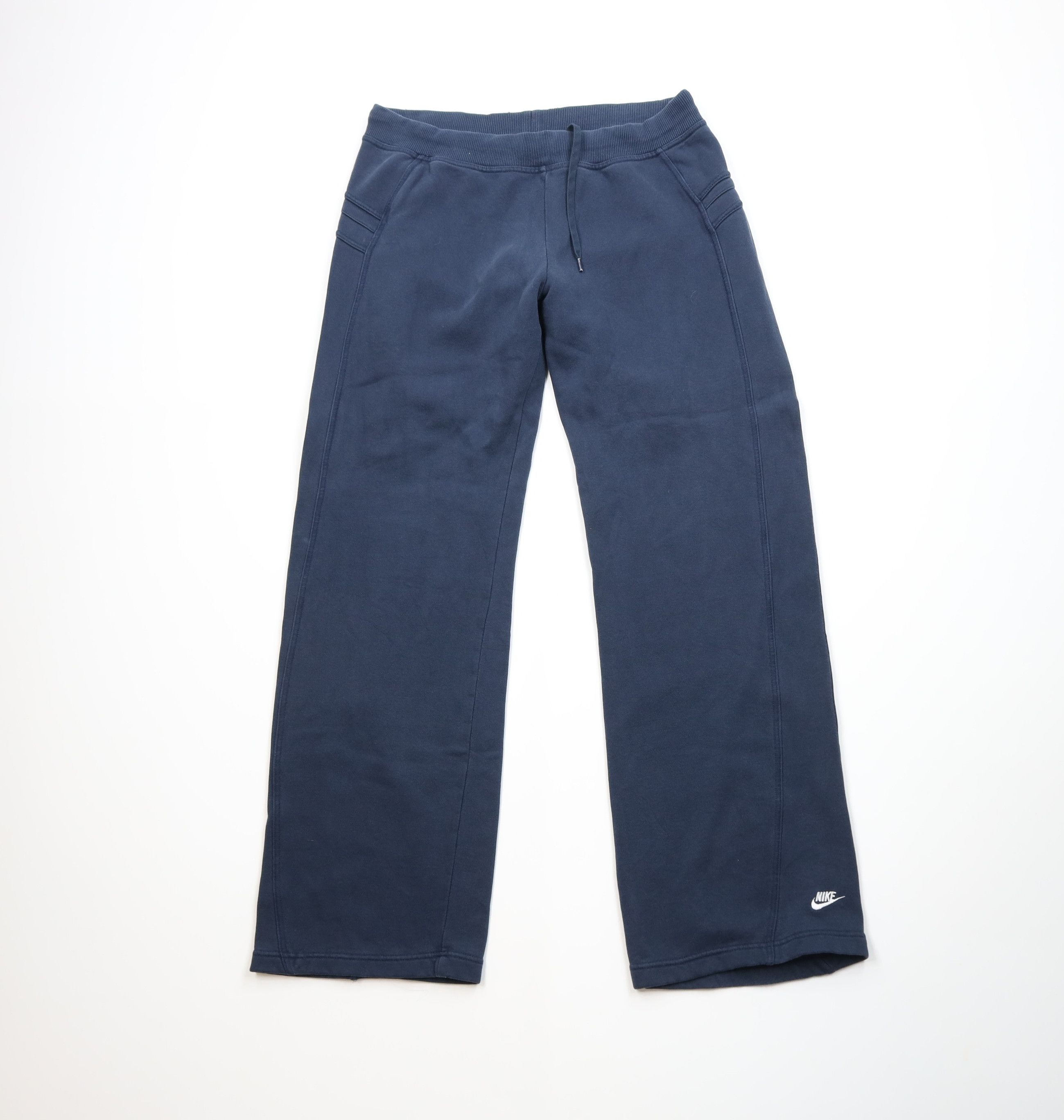 Nike Vintage Y2K Nike Scott Mini Swoosh Wide Leg Sweatpants Size 30" / US 8 / IT 44 - 1 Thumbnail