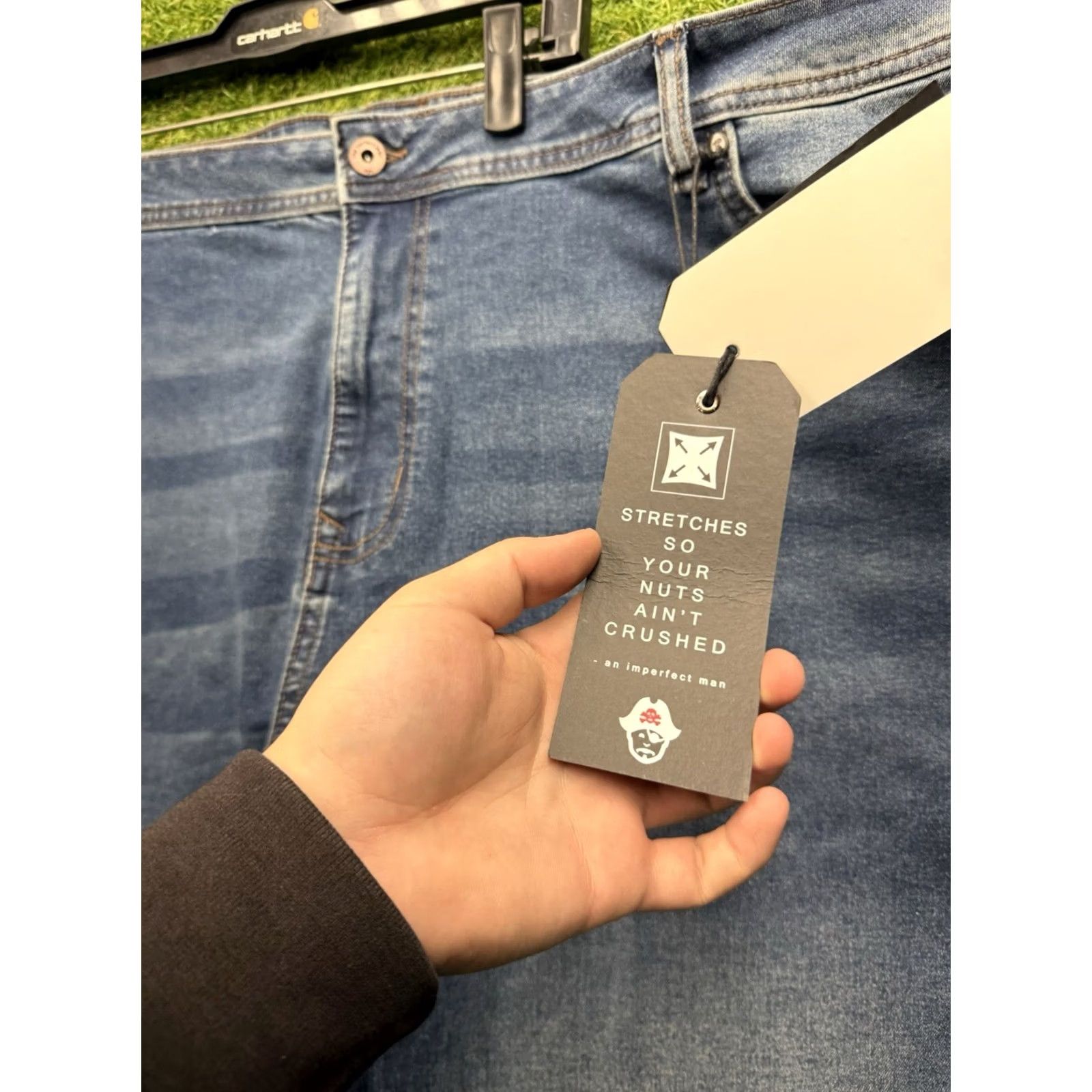 Denime nyc the perfect jean Athletic Fit Stream Blue Medium Wash Jeans 48x34 Mens Regular Blue Nike? Size US 32 / EU 48 - 4 Thumbnail