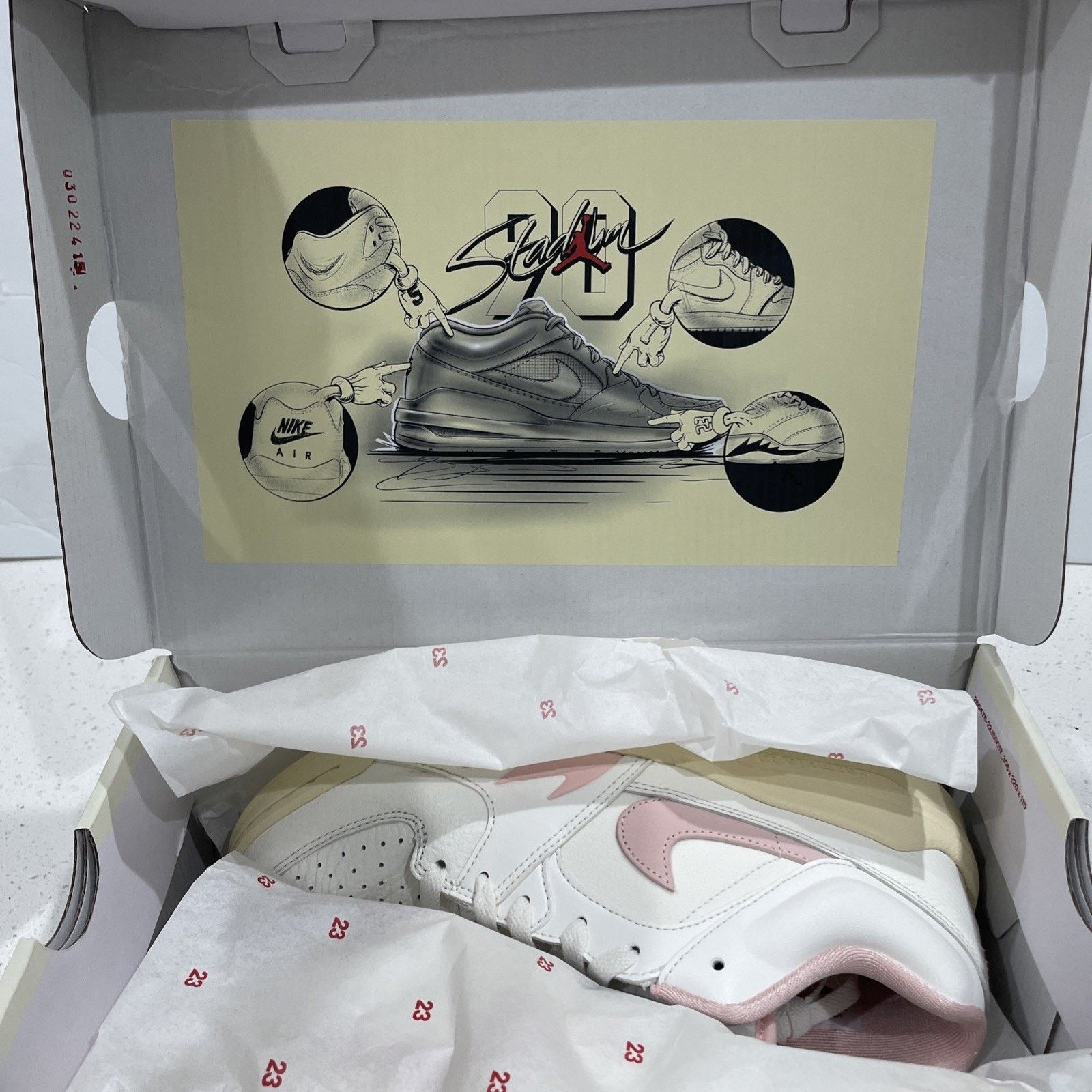 Nike Nike Women's Air Jordan Stadium 90 Shoe Legend Pink Sail NEW Size US 9 / IT 39 - 11 Thumbnail