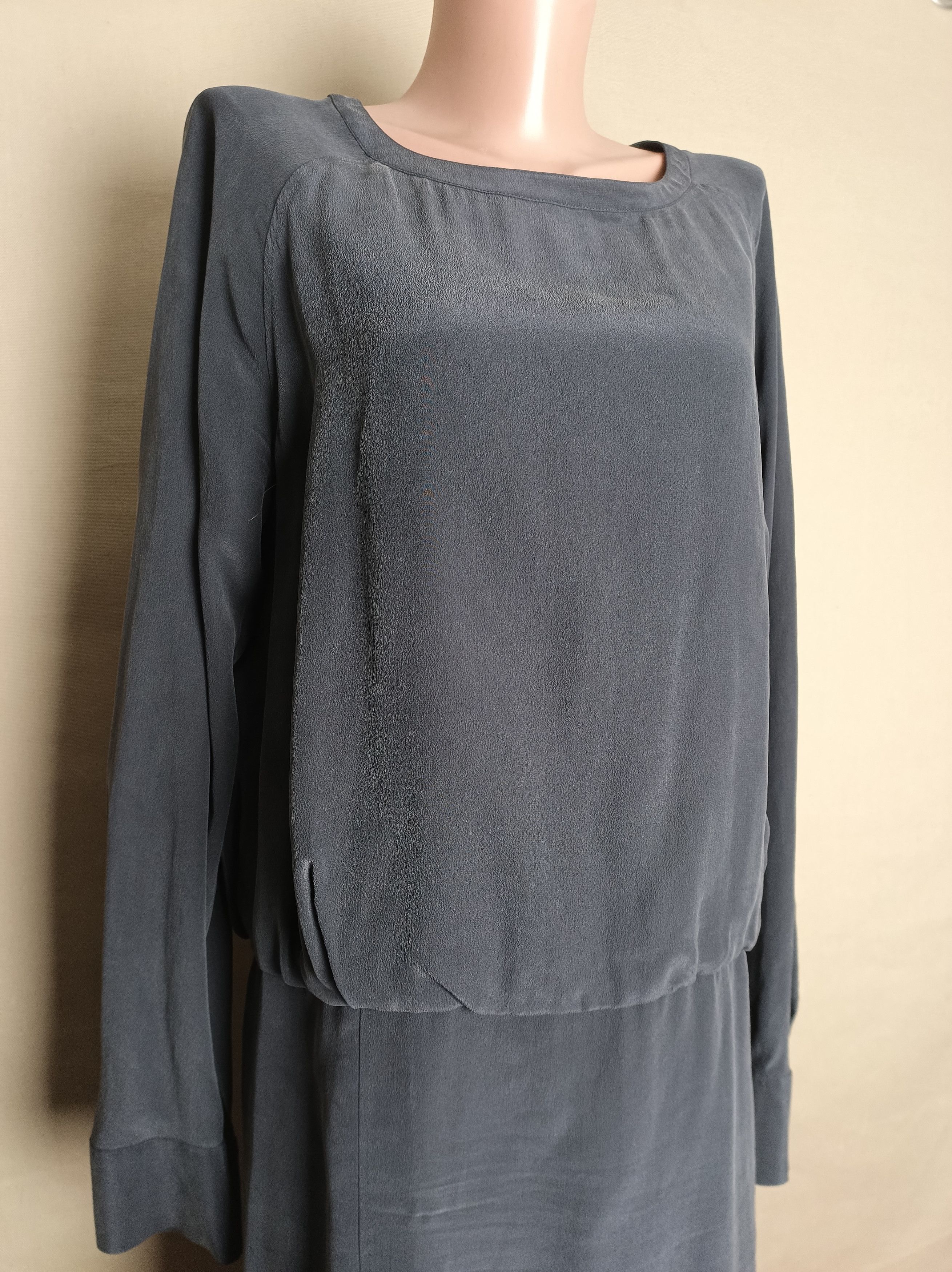 Chloe × See by Chloe See by Chloe Grey Silk Dress Size IT 42 US 6 Size M / US 6-8 / IT 42-44 - 7 Thumbnail