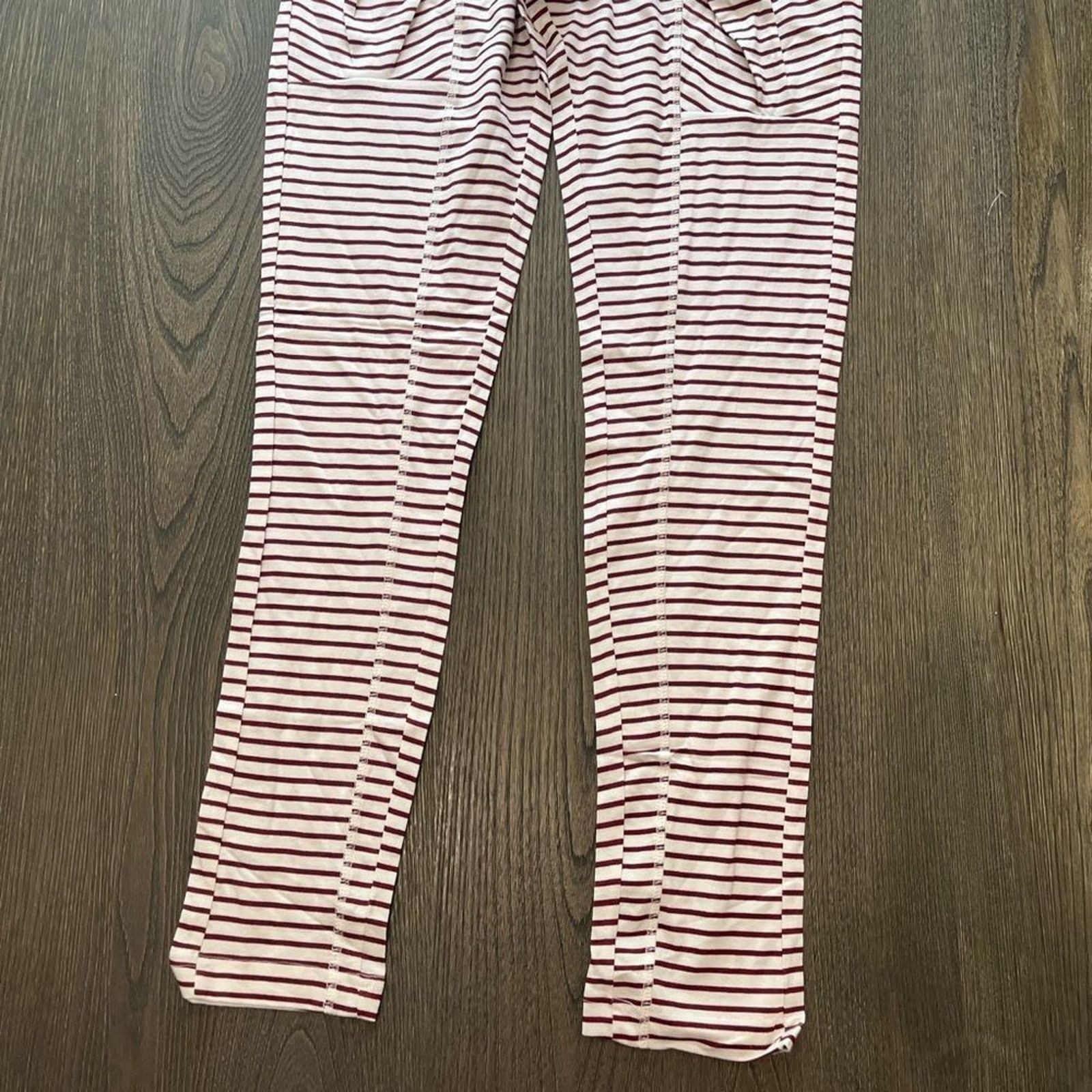 Vintage NWT Pacifica by Pacific Wine Stripe 100% Cotton Pants Size S Size 26" / US 2 / IT 38 - 2 Thumbnail
