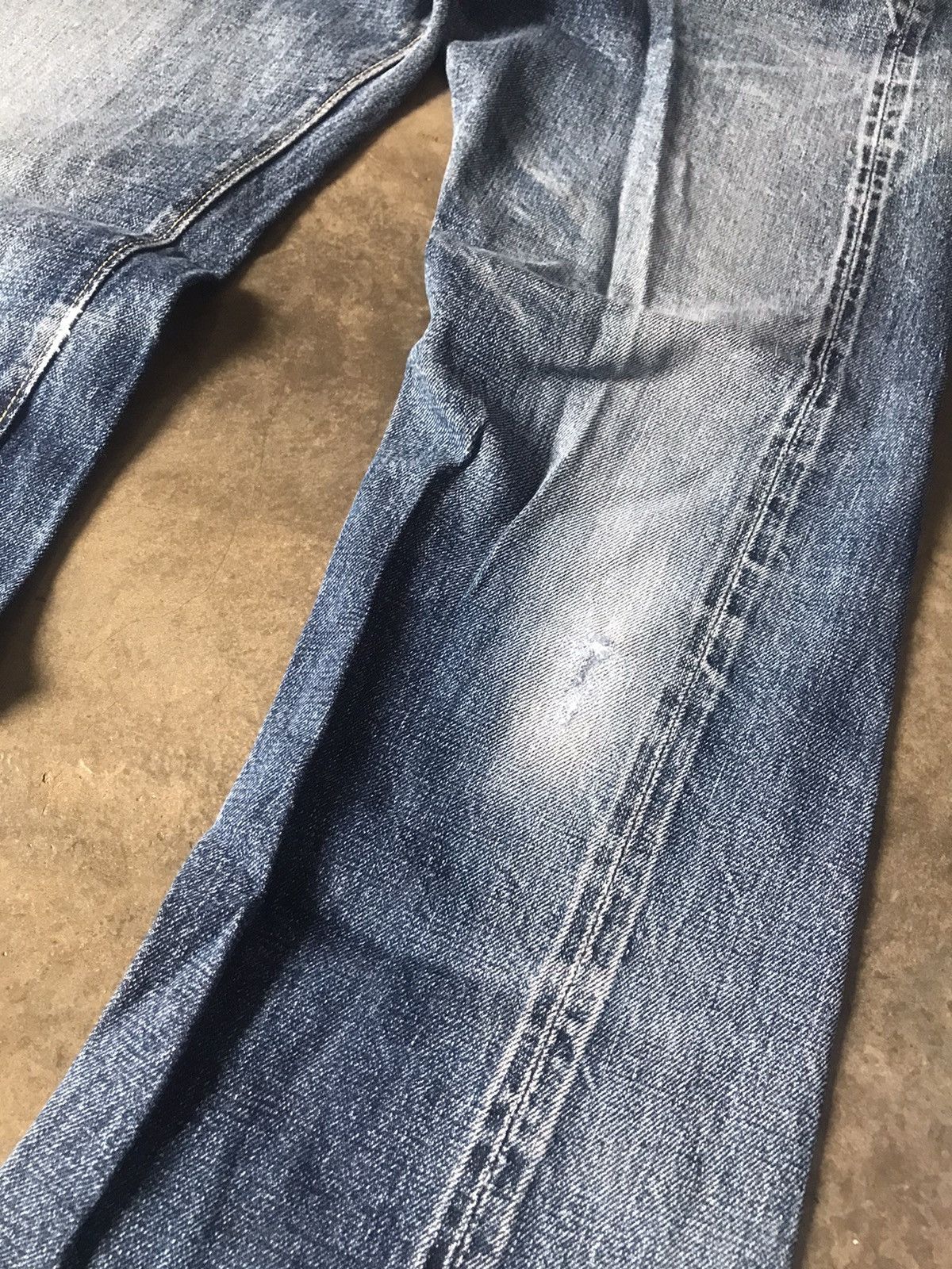 Denime DENIME - Vintage Look Straight Leg Denim Jeans Size US 26 / EU 42 - 5 Thumbnail