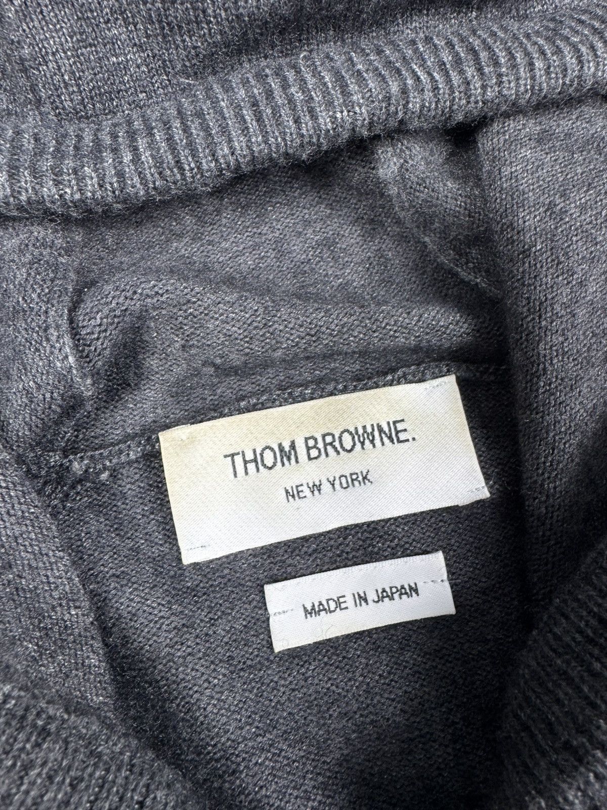 Thom Browne Thom Browne Wool Gray Zip Hoodie Classic Japan Pullover Size US L / EU 52-54 / 3 - 9 Thumbnail