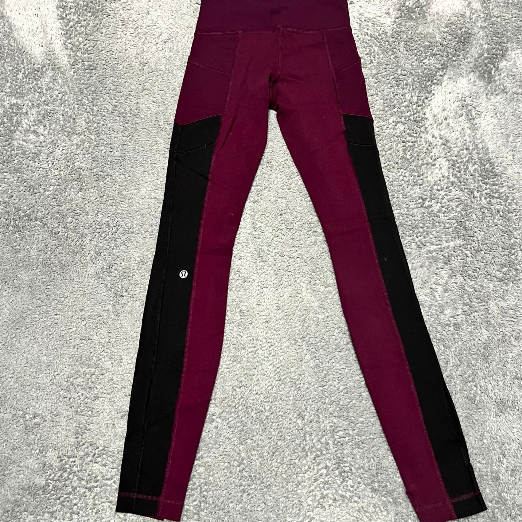 Lululemon Lululemon Leggings Womens XS 2 Avenue Maroon Hyper Stripe Size 26" / US 2 / IT 38 - 3 Thumbnail