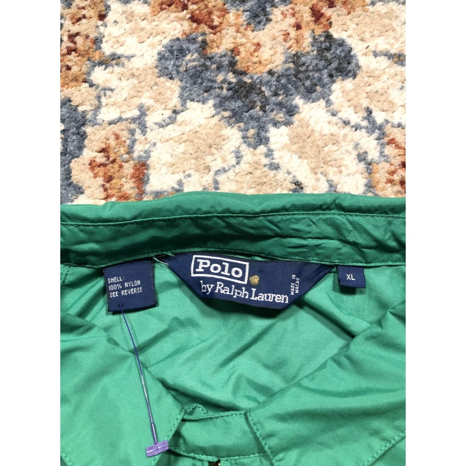 Polo Ralph Lauren Polo Ralph Lauren Jacket Mens XL Green Nylon Windbreaker Full Zip Lightweight Size US XL / EU 56 / 4 - 7 Thumbnail