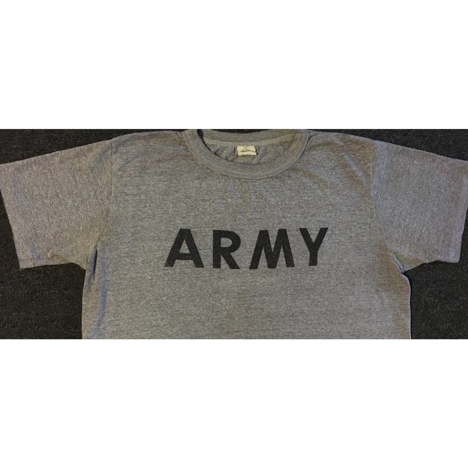 Vintage VINTAGE US Army PFU Shirt M L Gray Short Sleeve Crew Neck Graphic Tee 90s Grunge Punk Marine Nike? Size US M / EU 48-50 / 2 - 6 Thumbnail
