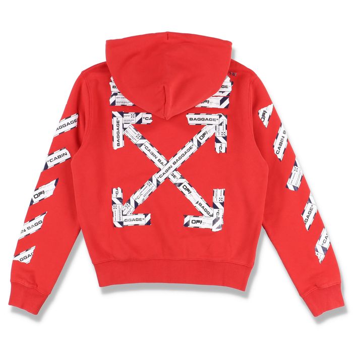 Off white tape arrows zip hoodie hot sale