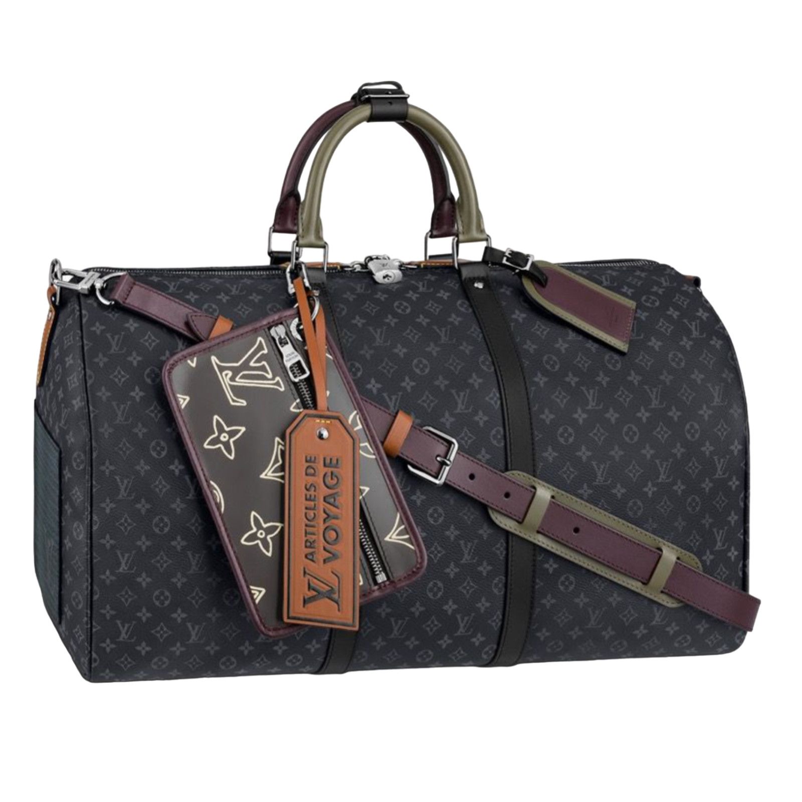 Louis Vuitton Louis Vuitton Keepall Bandouliere Patchwork Travel Bag Size ONE SIZE - 12 Thumbnail