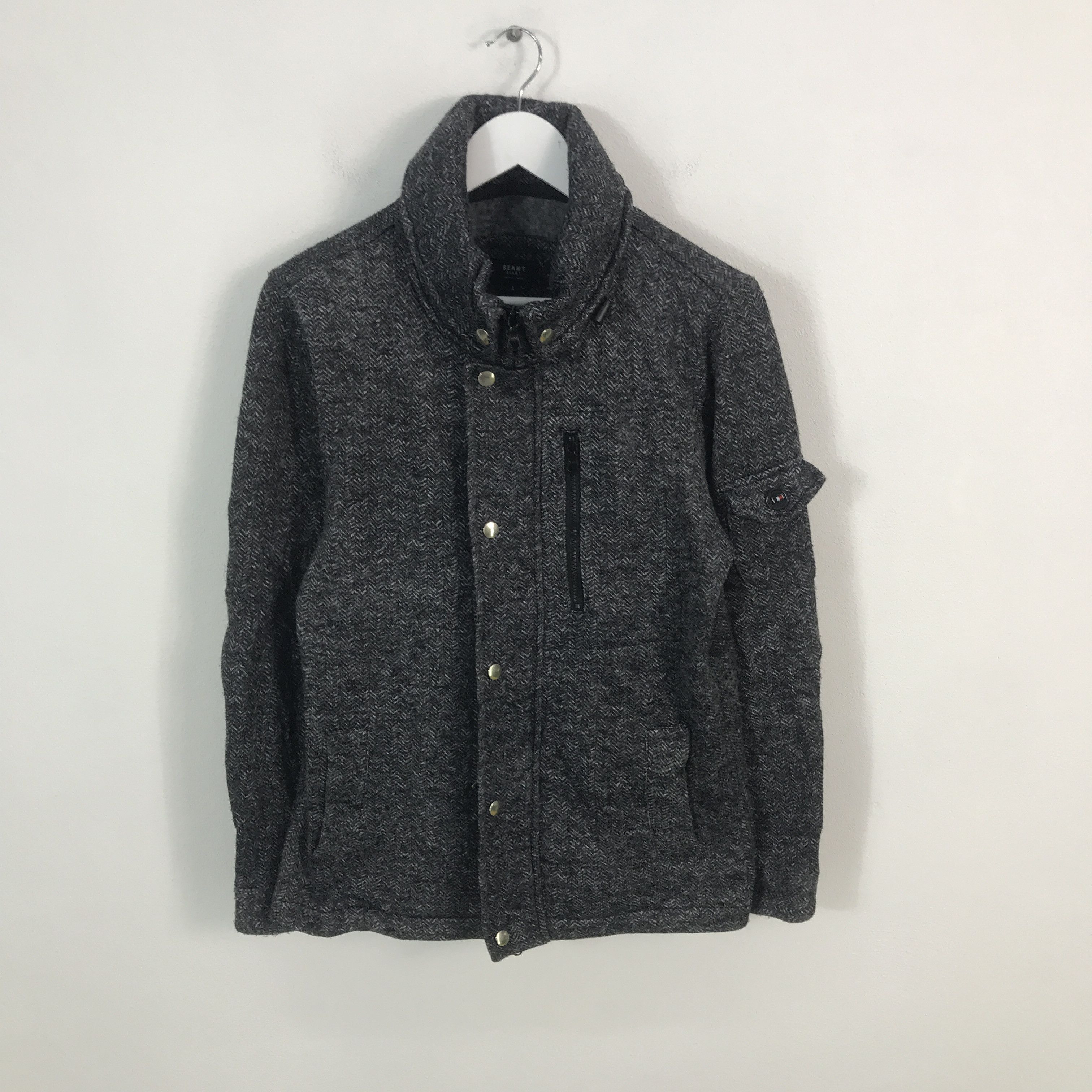 Beams Japan × Japanese Brand Rare beams heart wool japan style design jacket Size US L / EU 52-54 / 3 - 1 Thumbnail