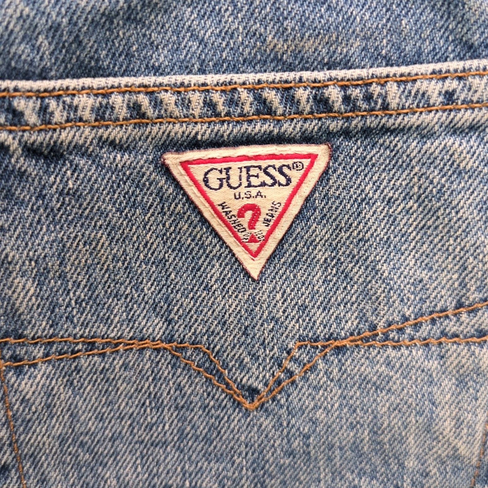 Guess VINTAGE Guess Shorts Women’s Size 28 Medium Wash Blue Denim Cotton 5-Pocket Chino Regular Womens Size 28" / US 6 / IT 42 - 5 Thumbnail