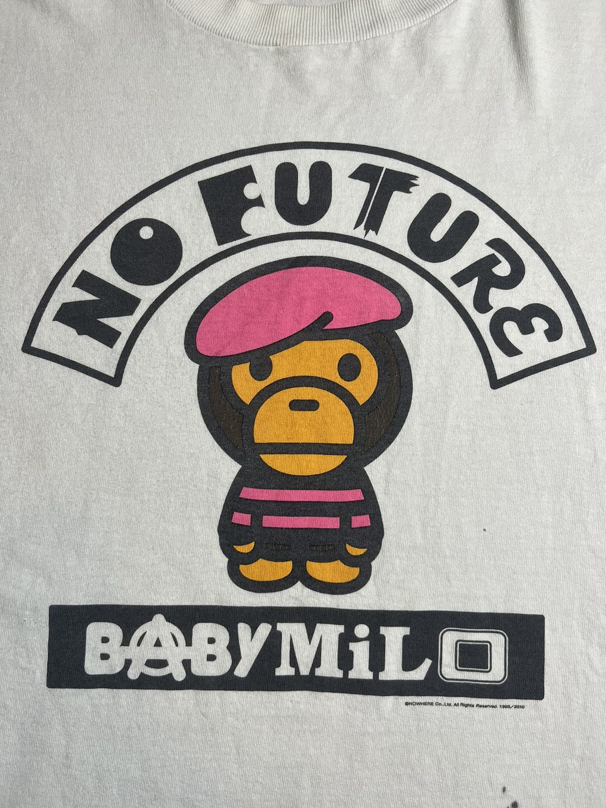 Bape Baby Milo No Future Tee Size US L / EU 52-54 / 3 - 3 Thumbnail