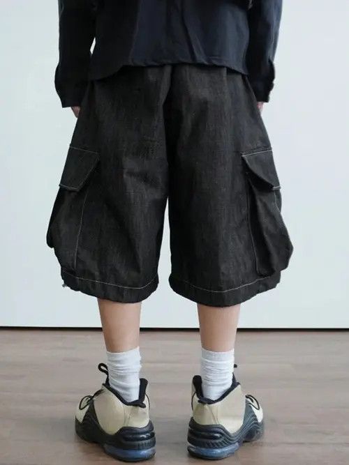 Japanese Brand × Vintage VINTAGE CARGO 90s drip street shorts GOTHIC Size US 30 / EU 46 - 2 Thumbnail