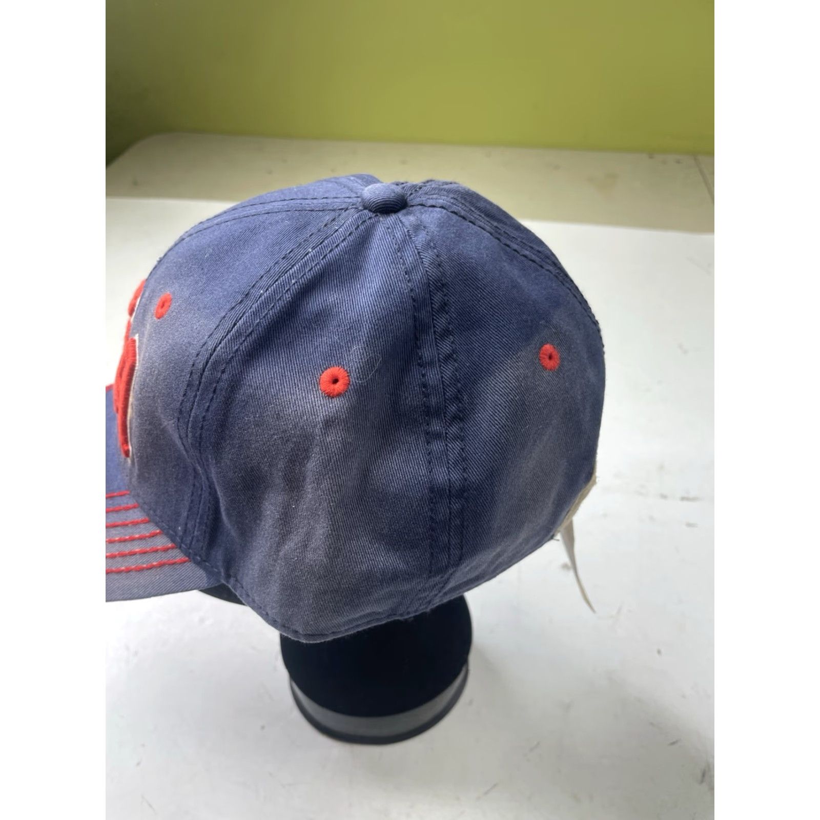 American Needle NWT American Needle Baseball Cap Navy Twill Adjustable Cap USA Team Logo Embroidered Unisex Adults Size ONE SIZE - 2 Thumbnail