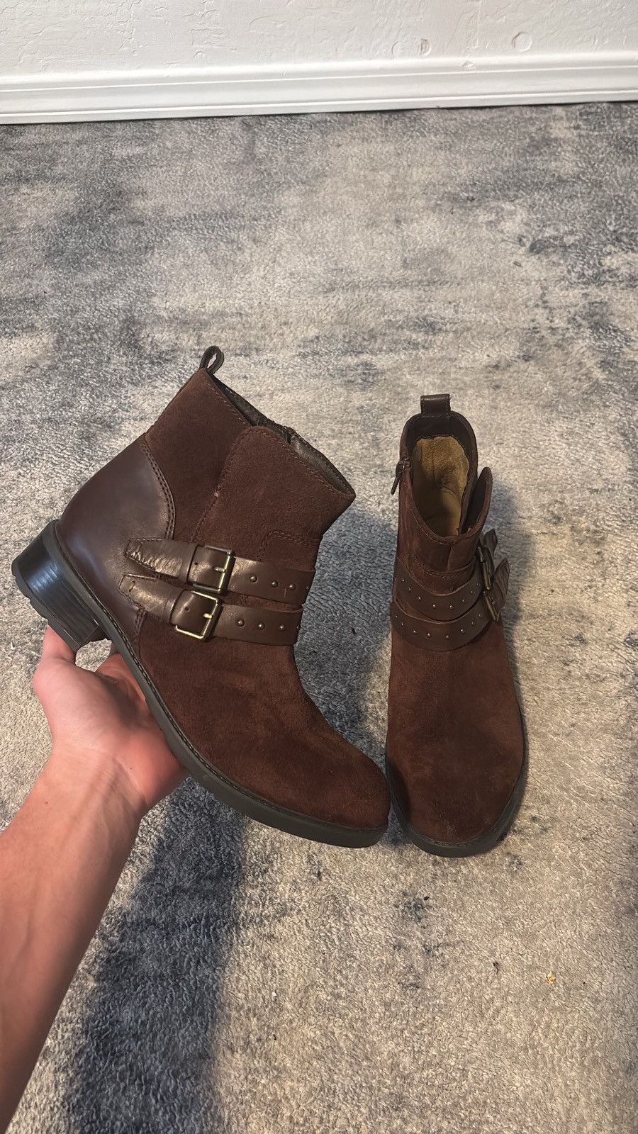 A.S.98 A.S.98 style vintage western brown studded buckle boot Size US 9 / EU 42 - 1 Thumbnail