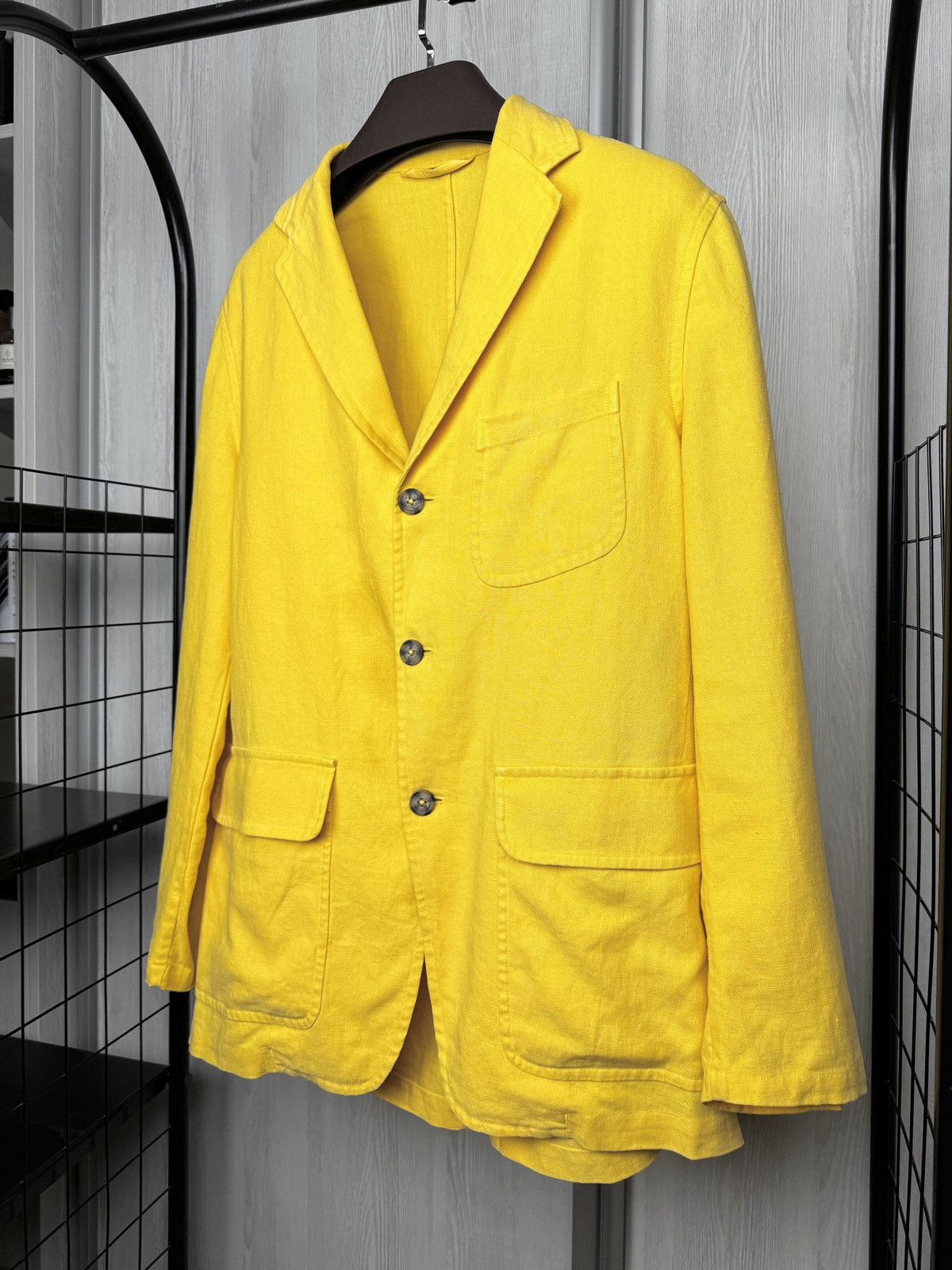 Other J.Keydge yellow linen ivy slack jacket blazer size 50 Size 40R - 4 Thumbnail