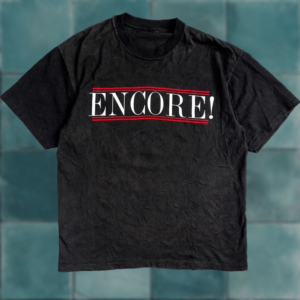 Carrera VTG 1994 Encore! The Three Tenors Carreras Domingo Pavarotti Concert T Shirt 90s VTG Shirt Men L Black Size US L / EU 52-54 / 3 - 1 Thumbnail