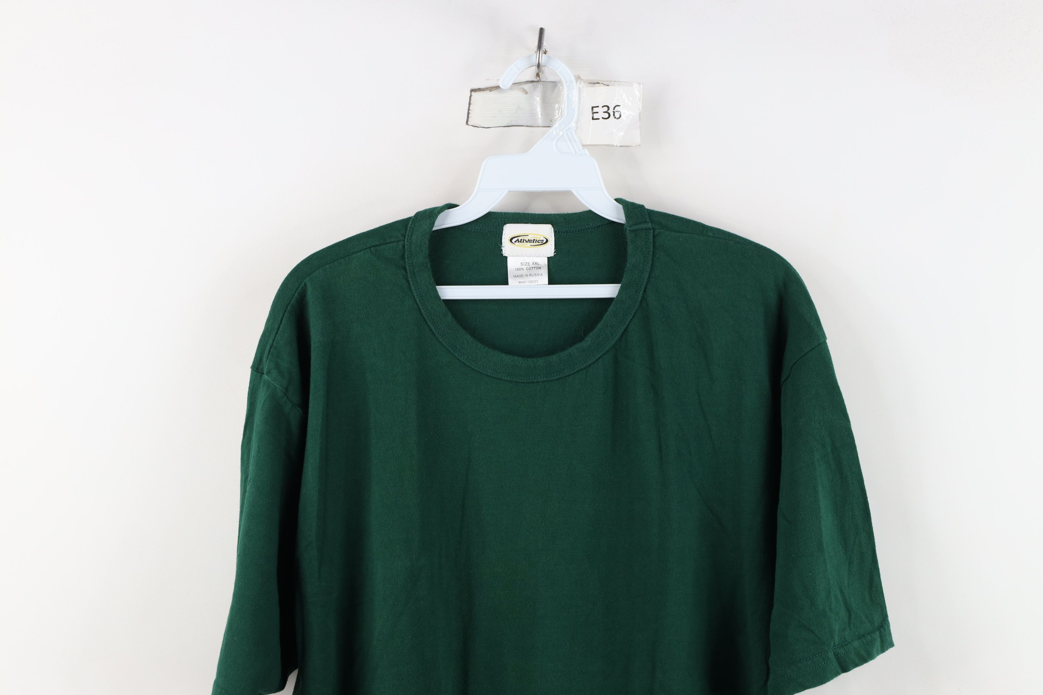 Vintage Vintage 90s Streetwear Short Sleeve T-Shirt Green Cotton Size US XXL / EU 58 / 5 - 2 Thumbnail