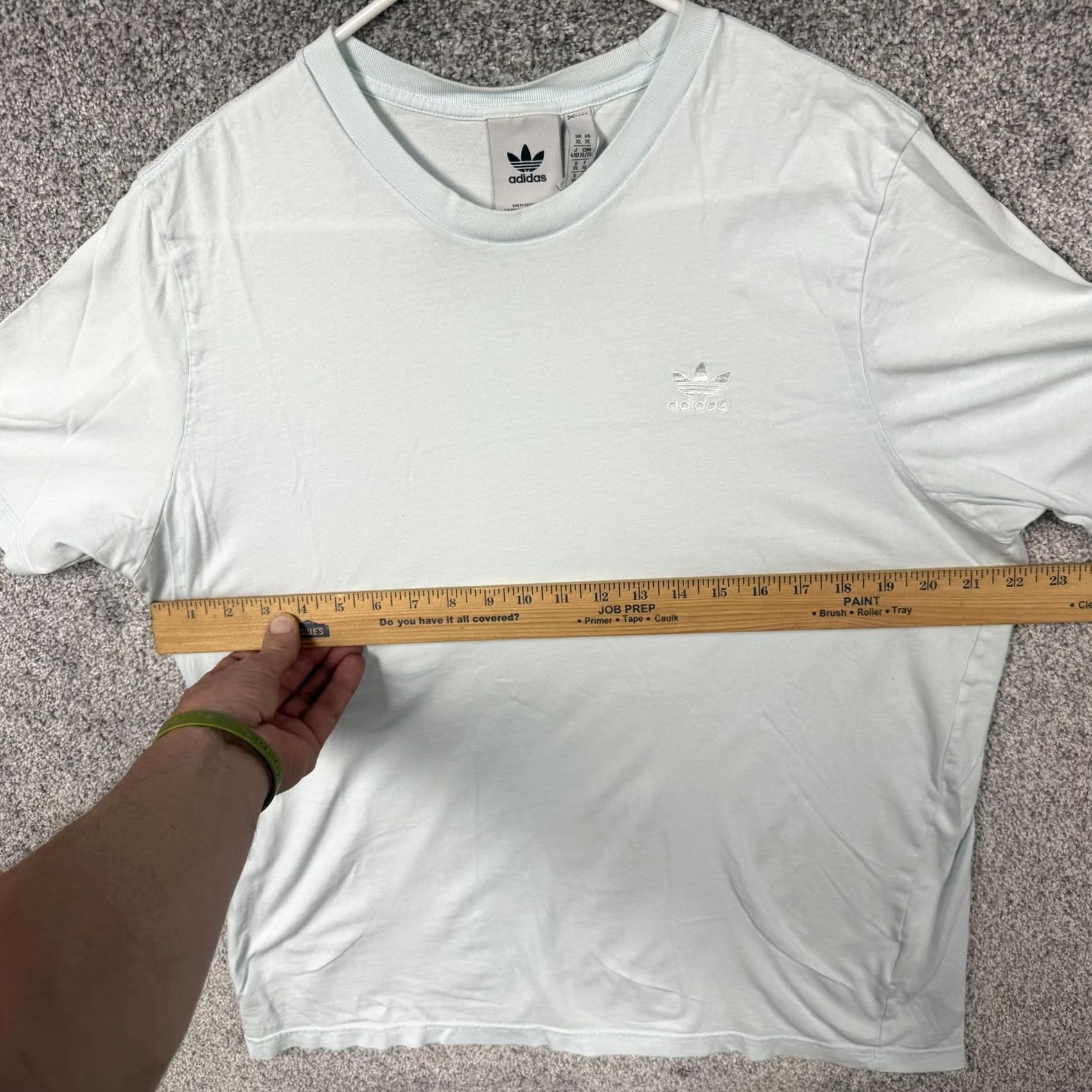 Adidas Adidas Shirt Mens XL Powder Blue Tee Crewneck Originals Trefoil Logo Sports Short Sleeve Jersey Cotton Casual Size US XL / EU 56 / 4 - 3 Thumbnail
