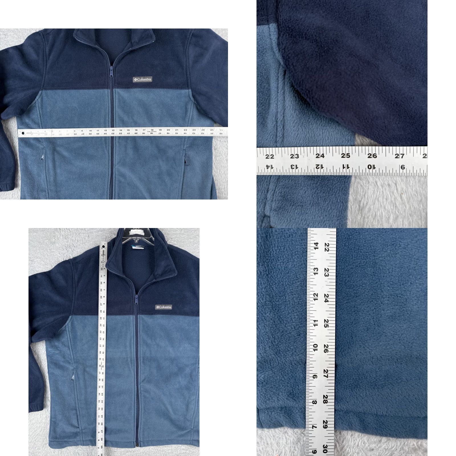Vintage Columbia Jacket Adult 2XL Blue Full Zip Mock Neck Fleece Polyester Pockets Casual Travel Workwear Men Size US XXL / EU 58 / 5 - 8 Thumbnail