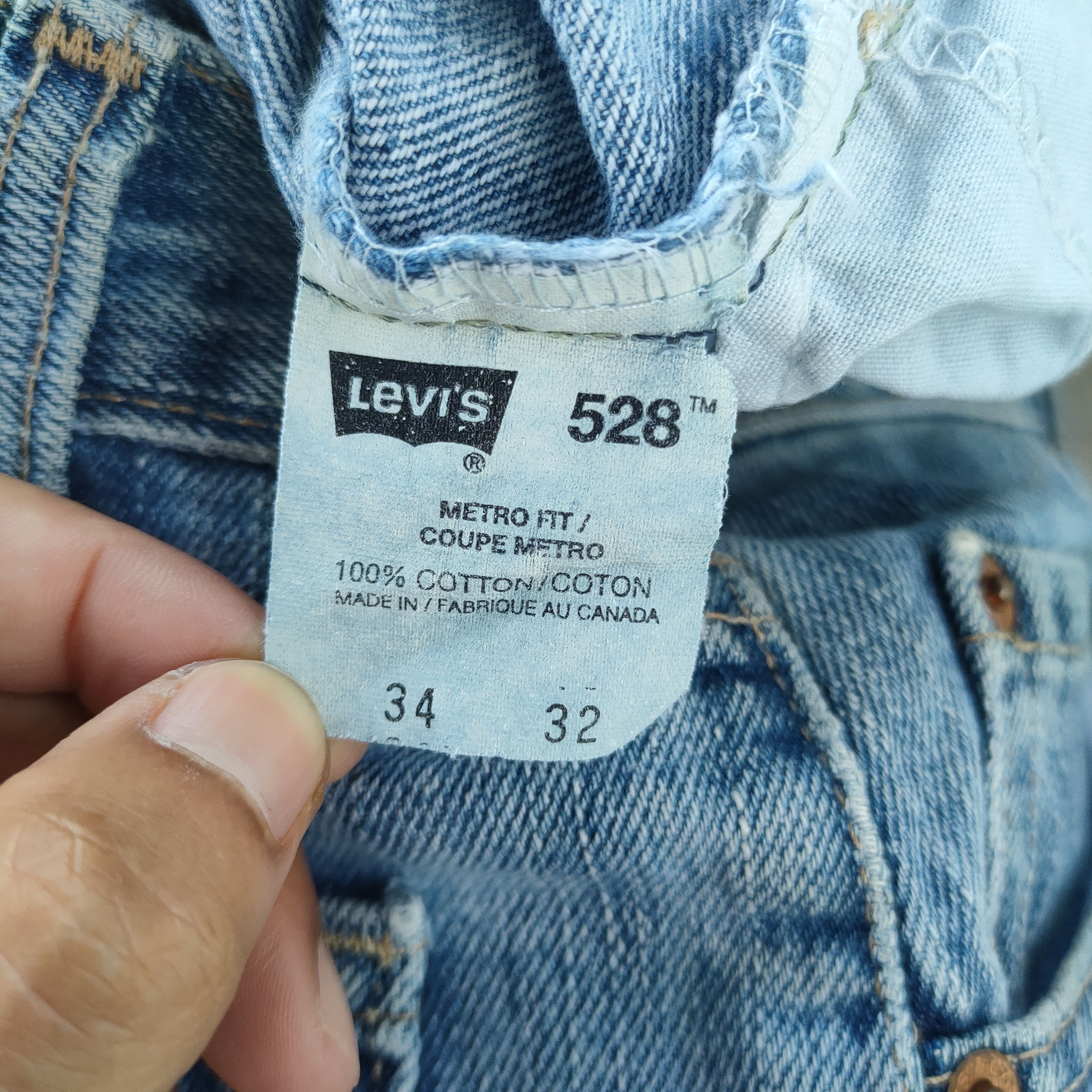 Levi's # LEVI'S 528 VINTAGE DISTRESSED FADED JEANS PANTS Size US 34 / EU 50 - 13 Thumbnail
