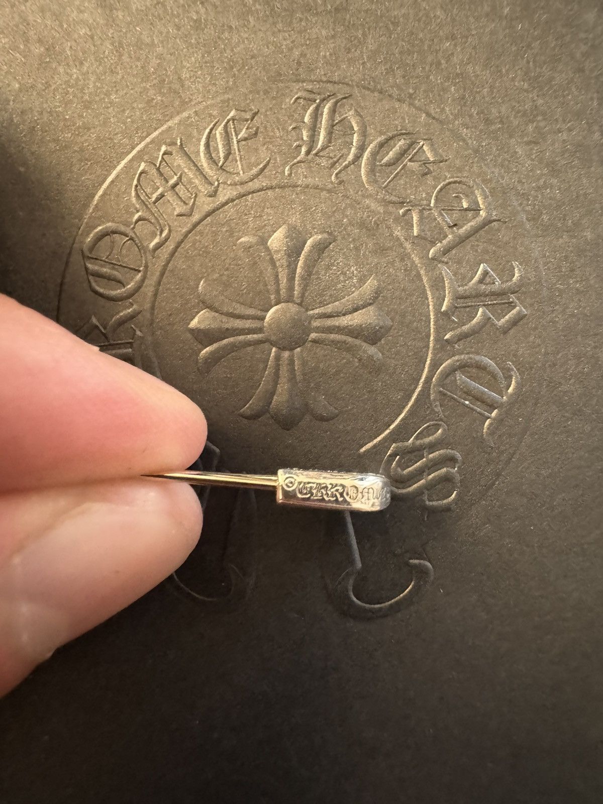 Chrome Hearts Chrome Hearts Silver Safety Pin With Pave Diamond Size ONE SIZE - 5 Thumbnail