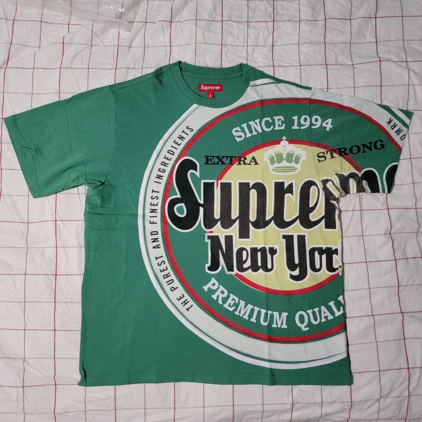 Supreme Supreme Split S/S Football Top Green Size XXL/2XL | Grailed