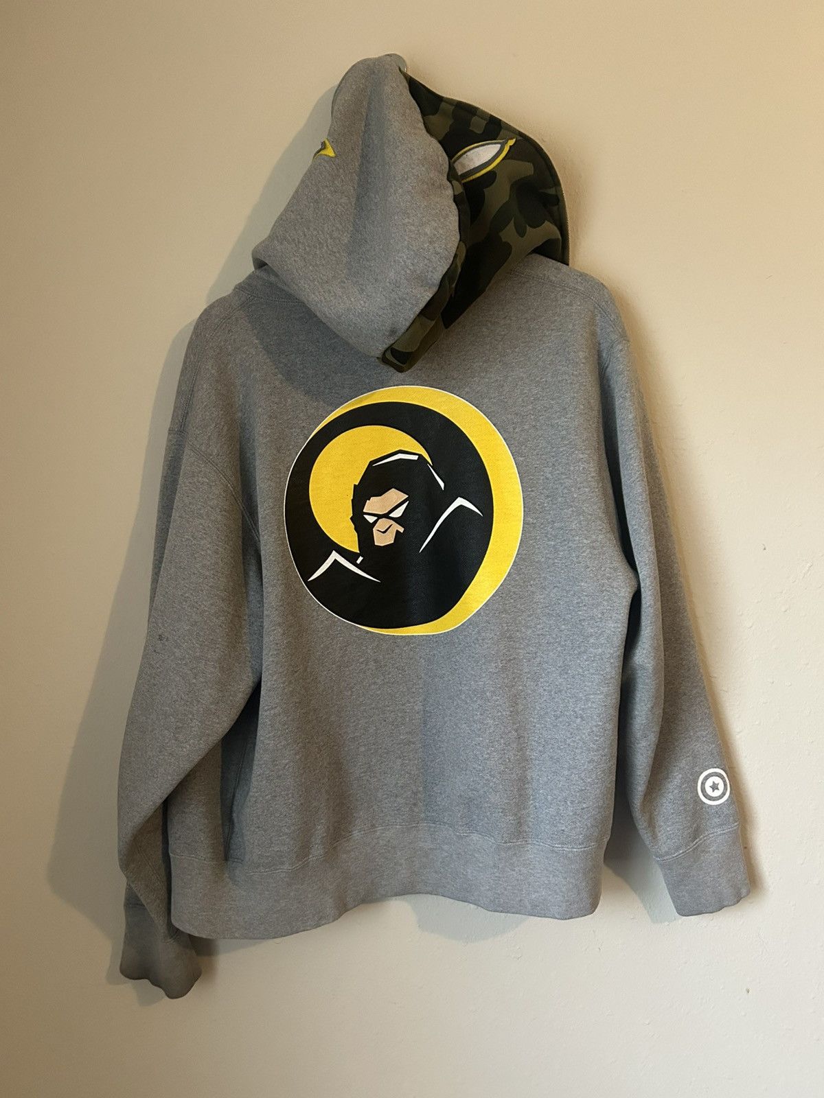 Bape Bape Shadow Grey Full Zip Hoodie Size US S / EU 44-46 / 1 - 2 Thumbnail