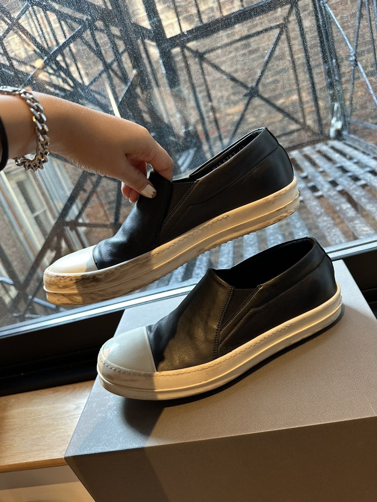 Rick Owens Rick Owens Ramones Slip Ons Size US 10.5 / EU 43-44 - 3 Thumbnail