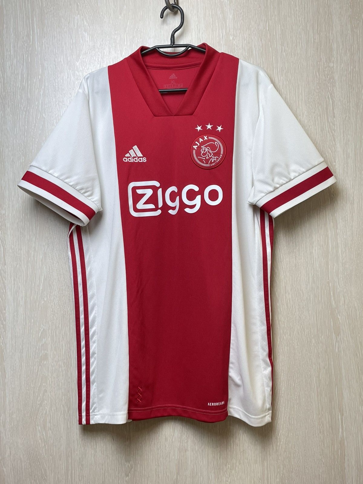 Adidas AJAX AMSTERDAM 2019 2020 HOME FOOTBALL SHIRT SOCCER JERSEY Size US XL / EU 56 / 4 - 1 Thumbnail
