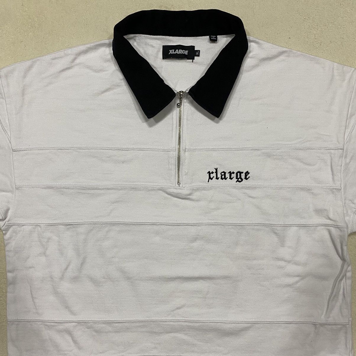 Japanese Brand × Xlarge X-LARGE Embroidered Logo Half Zipper Size US L / EU 52-54 / 3 - 2 Thumbnail