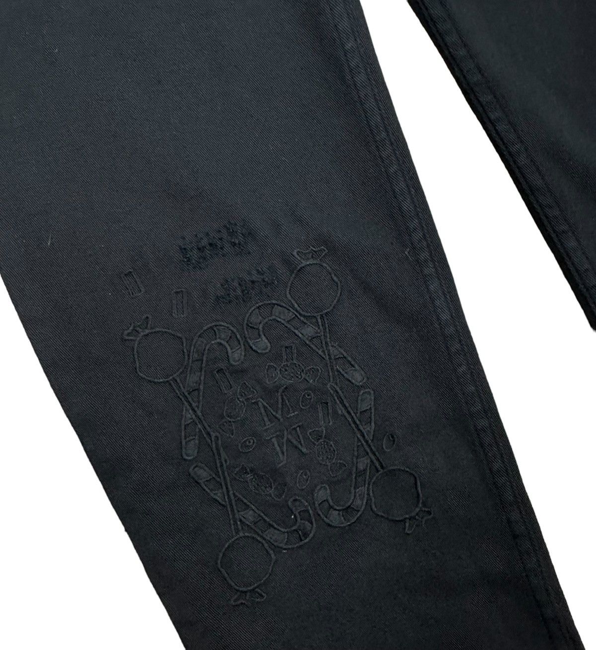 Designer Max&Moi Black Jeans Embroidered Sweet Collection size 38 Size 26" / US 2 / IT 38 - 15 Thumbnail