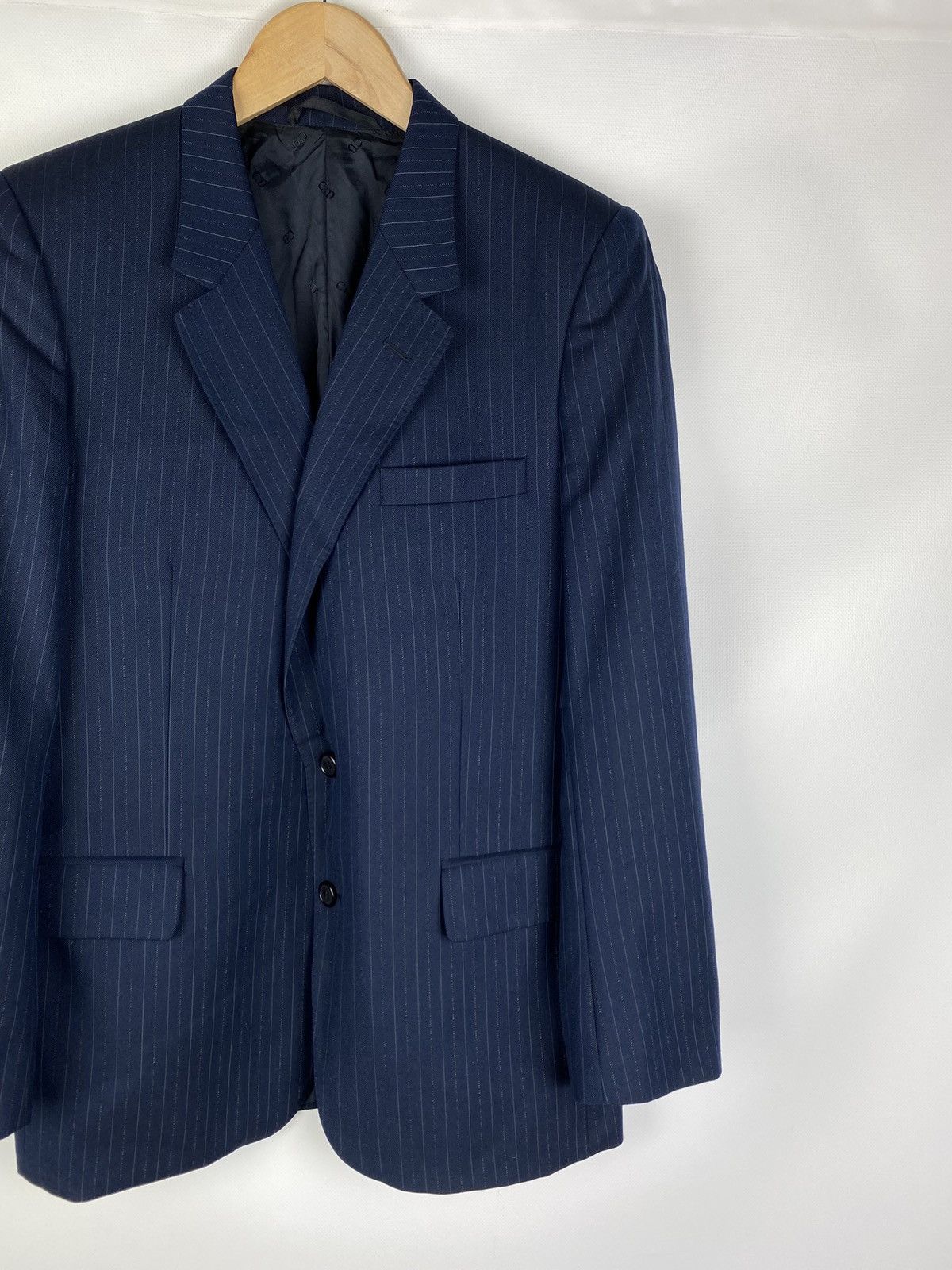 Christian Dior Monsieur × Dior × Vintage Christian Dior Monsieur vintage wool striped blazer jacket Size 40R - 3 Thumbnail