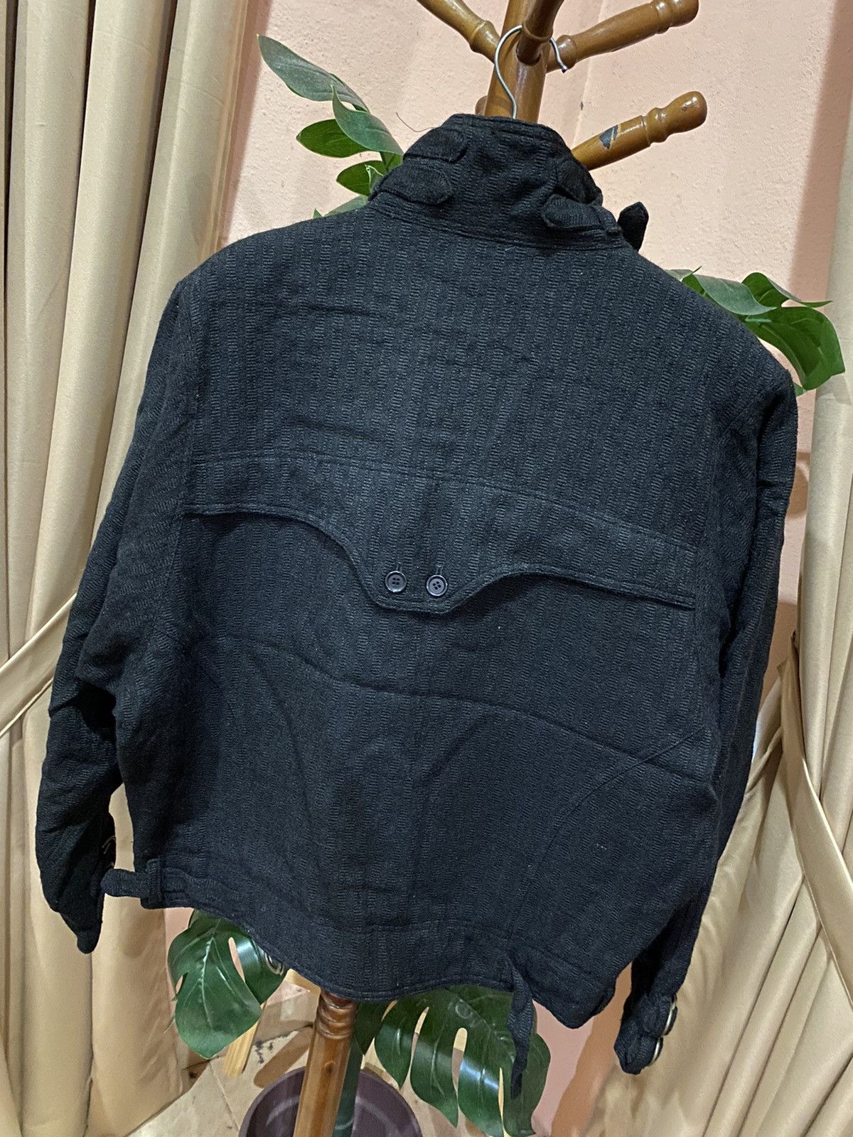 Japanese Brand Black Avant-Garde High-Collar Utility Jacket with Buckle Size US L / EU 52-54 / 3 - 10 Thumbnail