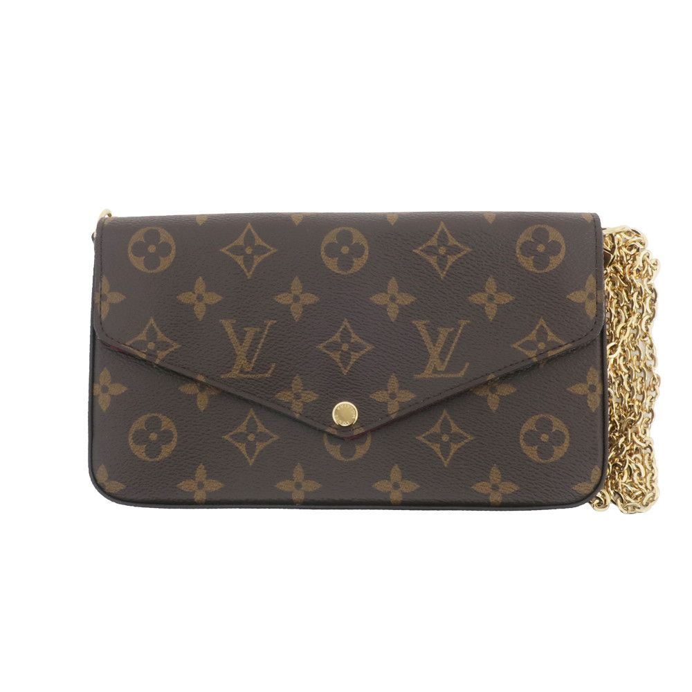 image of Louis Vuitton Pochette Félicie Fuchsia Shoulder Bag Pouch Brown, Women's