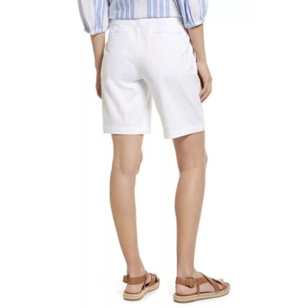Nordstrom CASLON Women's 9" Stretch Cotton Twill Shorts - Size 0.T Size 25" / US 0 / IT 36 - 2 Thumbnail