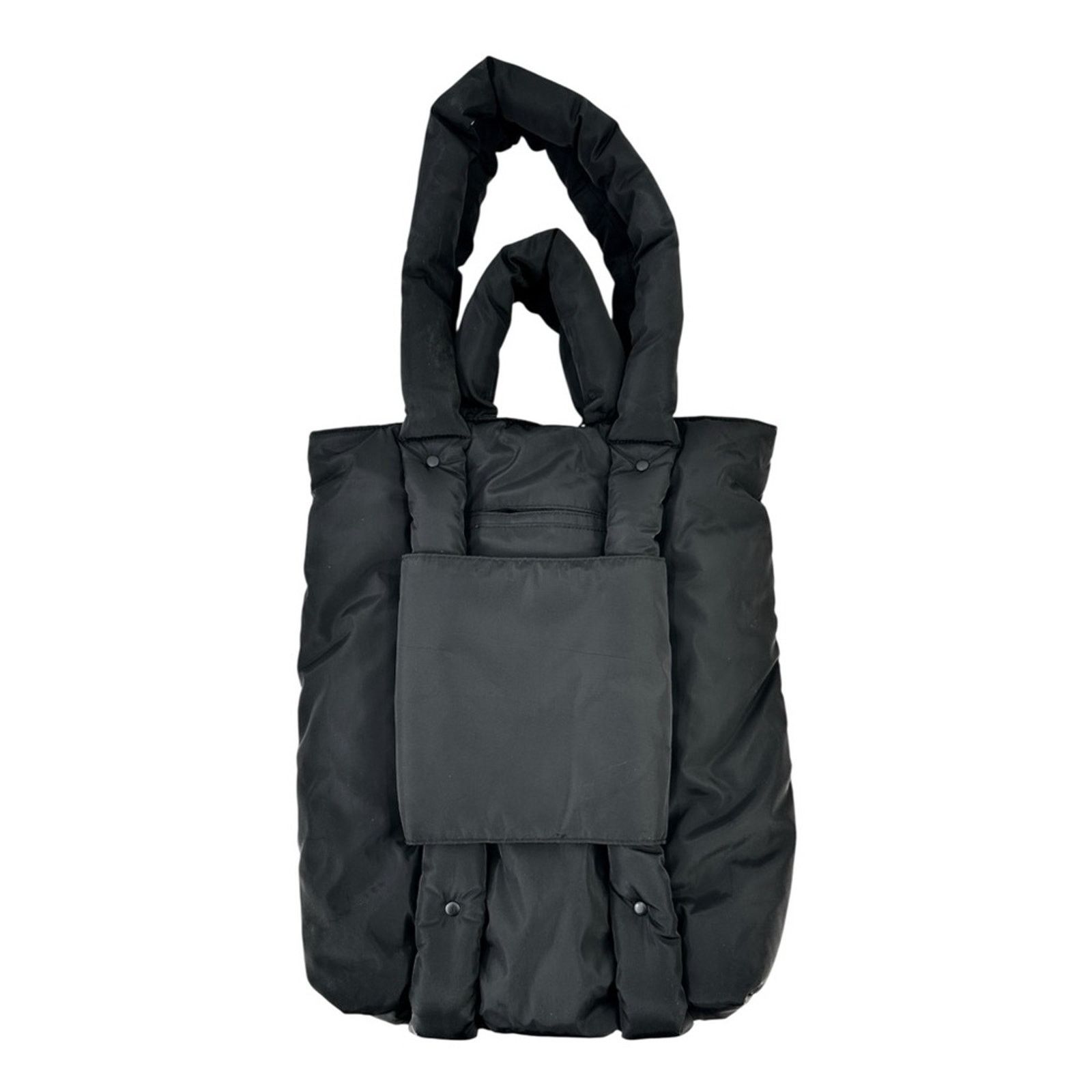 Dagne Dover Jemi Cargo Puff Tote - Black Nylon Puffer Tote Bag Size ONE SIZE - 2 Thumbnail