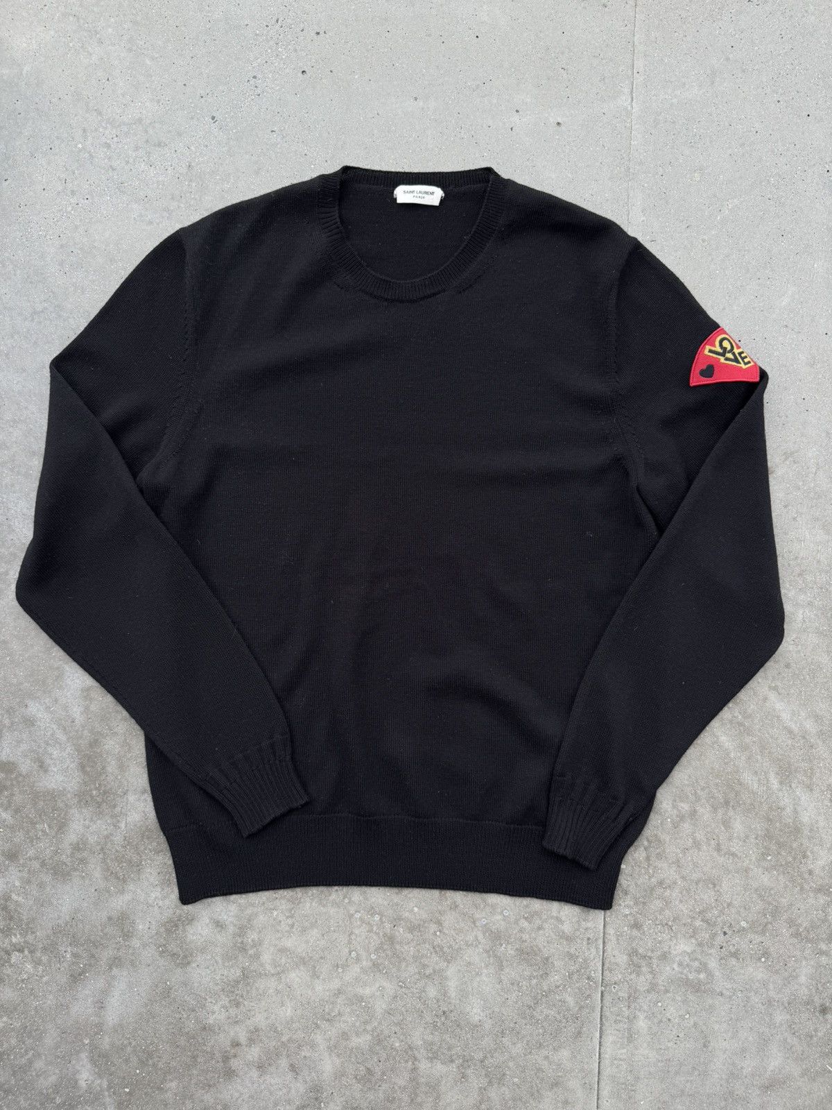 Designer × Hedi Slimane × Saint Laurent Paris Hedi Slimane Saint Laurent paris wool knit sweater Size US XL / EU 56 / 4 - 1 Thumbnail