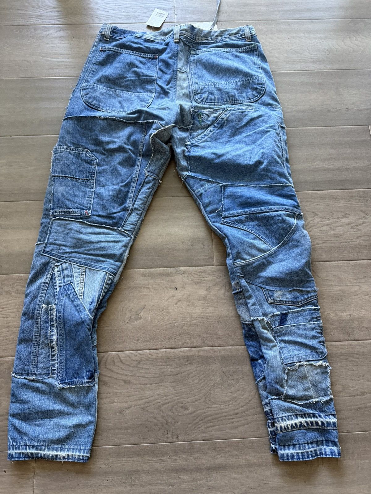 Greg Lauren Greg Lauren mixed denim 34 lounge size 3 Size US 36 / EU 52 - 2 Thumbnail